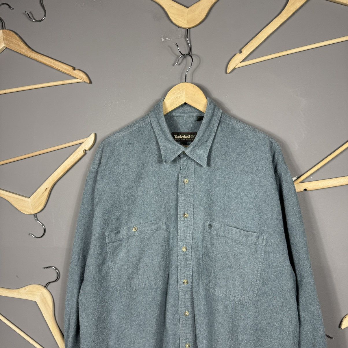 Timberland × Vintage Timberland 1994 Plaid Flannel Travis Scott Style Shirt Size US XL / EU 56 / 4 - 2 Thumbnail