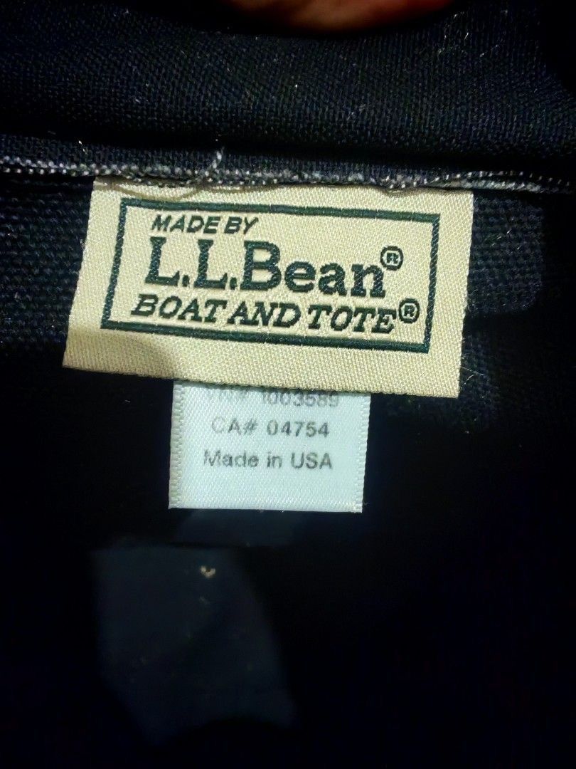 L.L. Bean L.L. Bean Boat & Tote Zip Canvas Bag Made in USA Vintage Size ONE SIZE - 8 Thumbnail