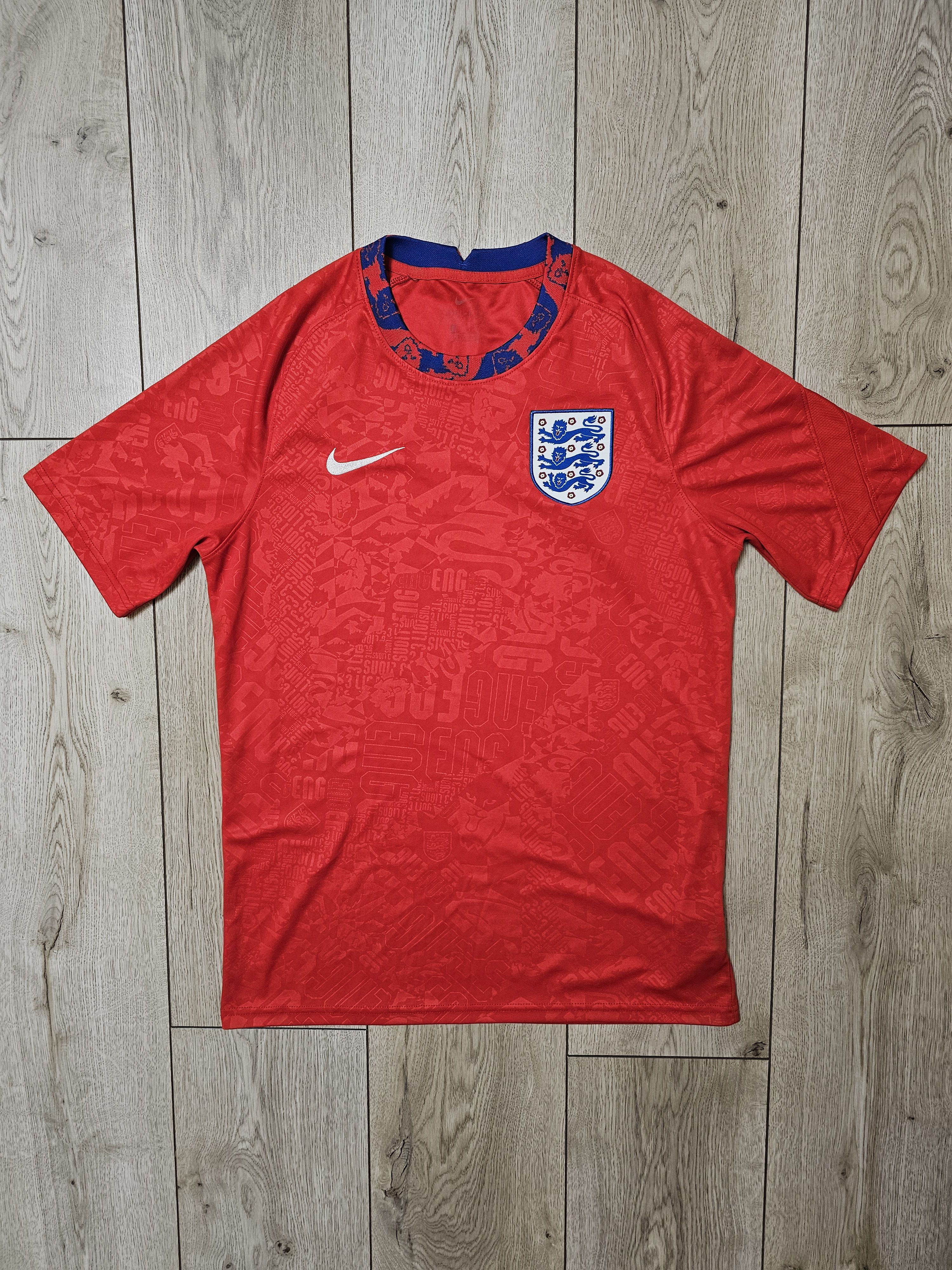 Nike ENGLAND 2020 2021 TRAINING FOOTBALL SHIRT SOCCER JERSEY Size US M / EU 48-50 / 2 - 1 Thumbnail
