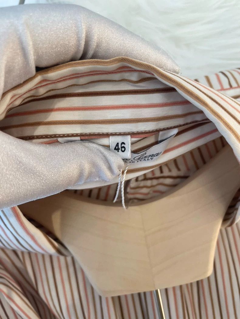 Loro Piana LORO PIANA Striped cotton shirt Size XL / US 12-14 / IT 48-50 - 7 Thumbnail
