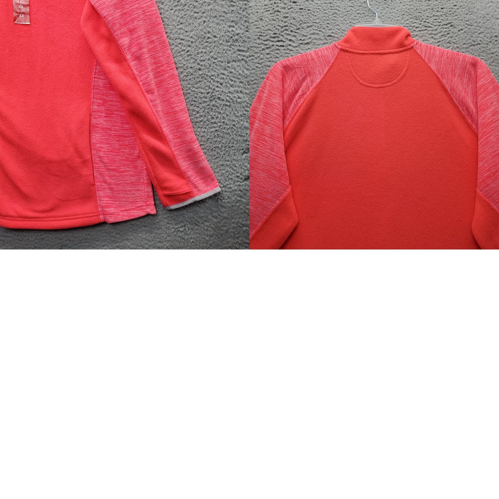 Tek Gear Tek Gear Fleece Activewear Jacket Womens 3X Pink Long Sleeve Mock Neck Full Zip Shirt Womens 3X Pink Size XXL / US 16-18 / IT 52-54 - 8 Thumbnail