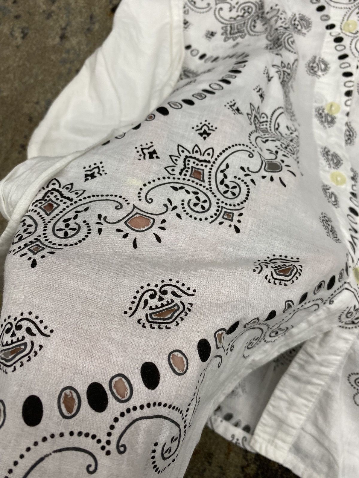 If Six Was Nine × Issey Miyake × Japanese Brand issey miyake style japanese blouse salon tokyo bandana holes Size US S / EU 44-46 / 1 - 10 Thumbnail