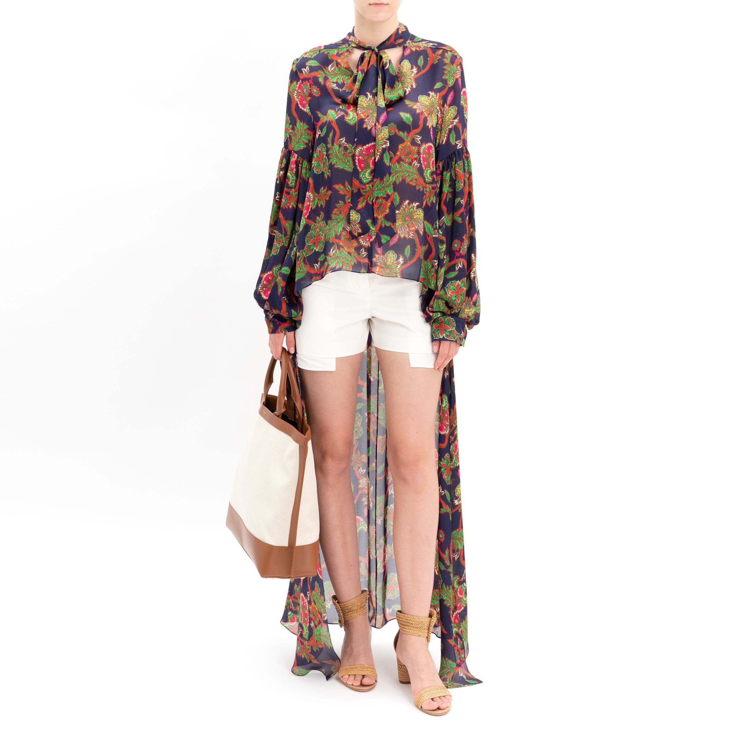 Givenchy o1y0925 Silk Blouse in Multicolor Size XS / US 0-2 / IT 36-38 - 2 Thumbnail