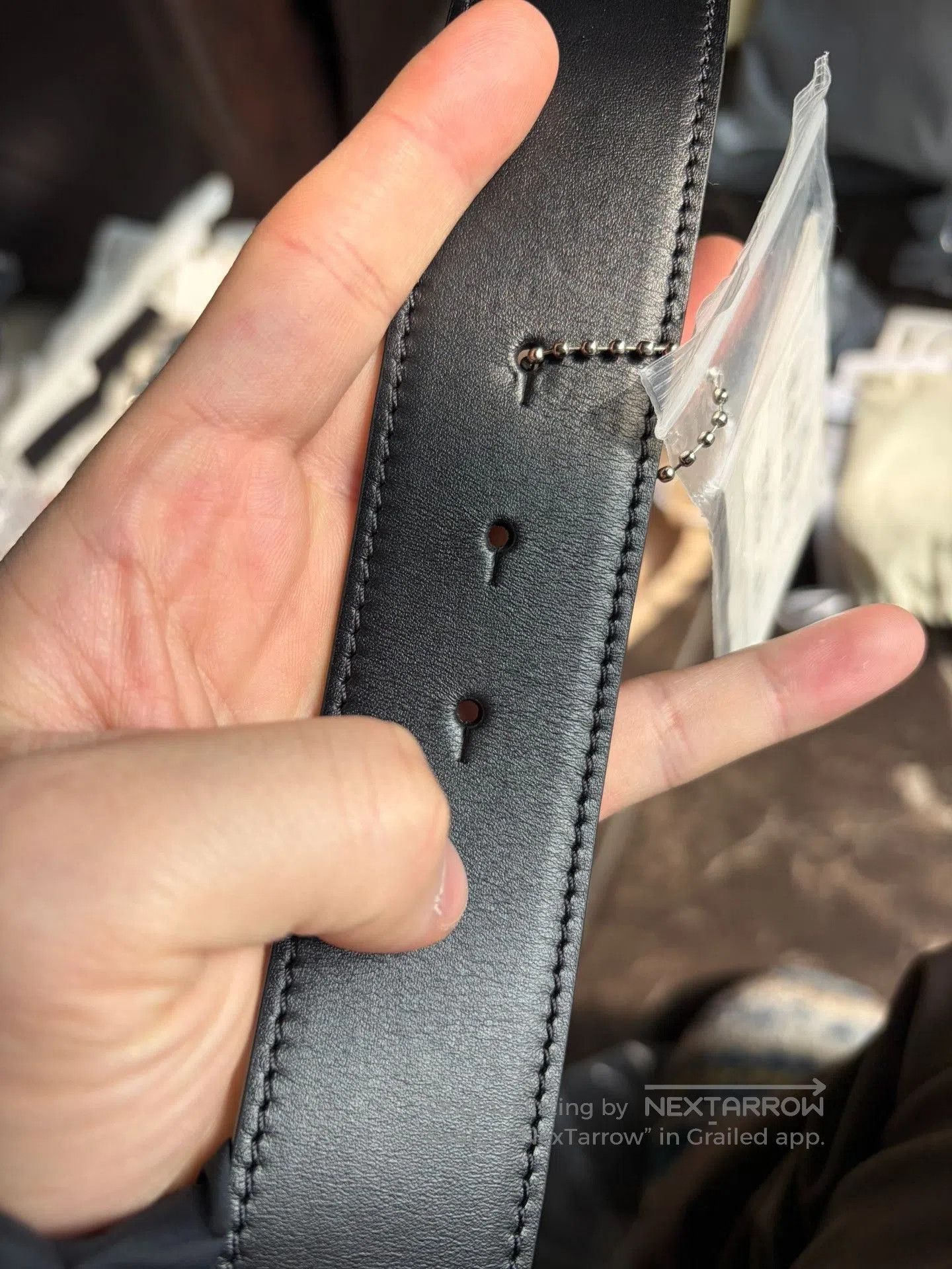Loewe Loewe Anagram Reversible Belt Gold Buckle. Size ONE SIZE - 9 Thumbnail