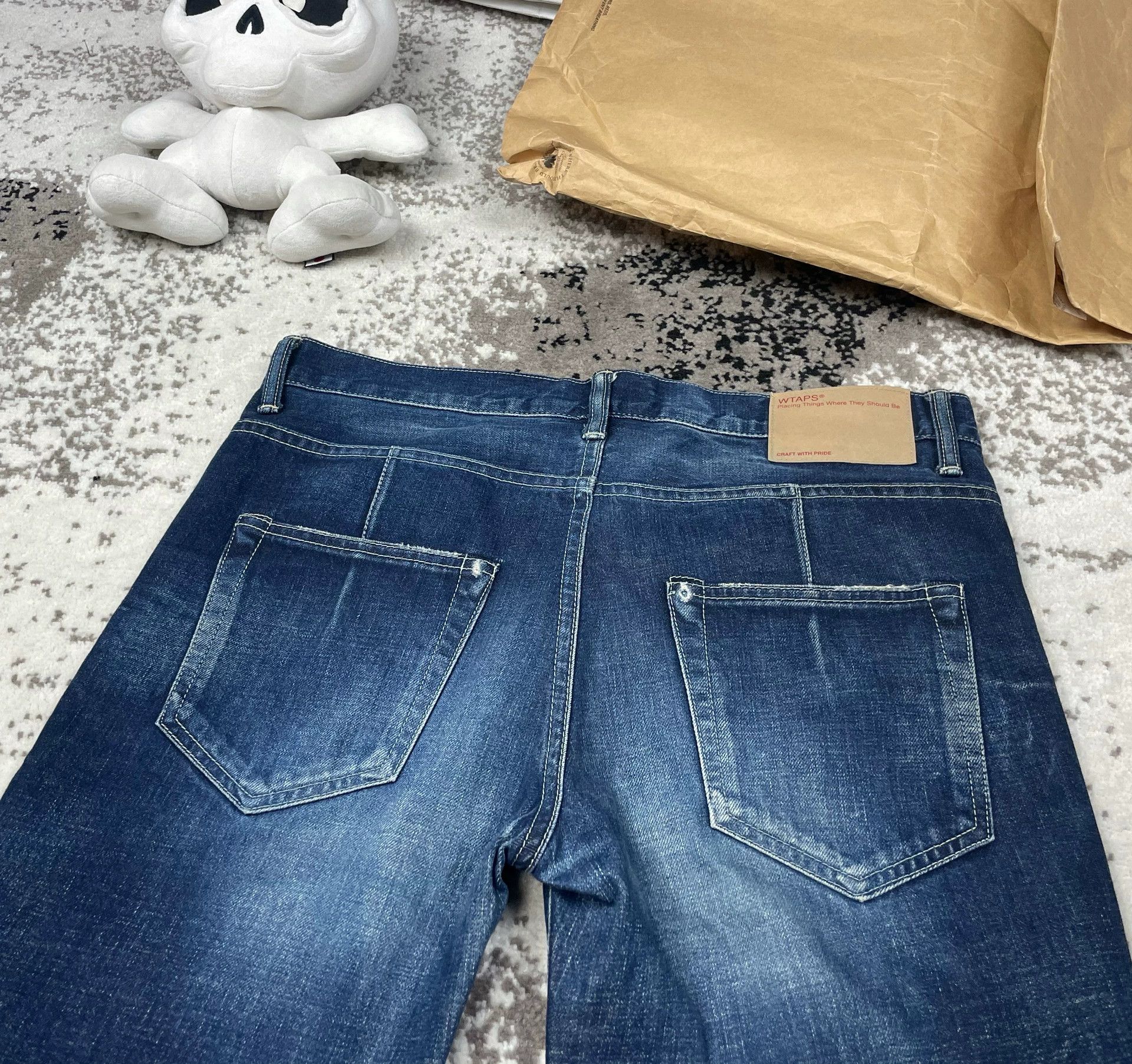 Wtaps WTAPS 14AW TRASH Washed Denim Jeans M Vintage Size US 32 / EU 48 - 4 Thumbnail