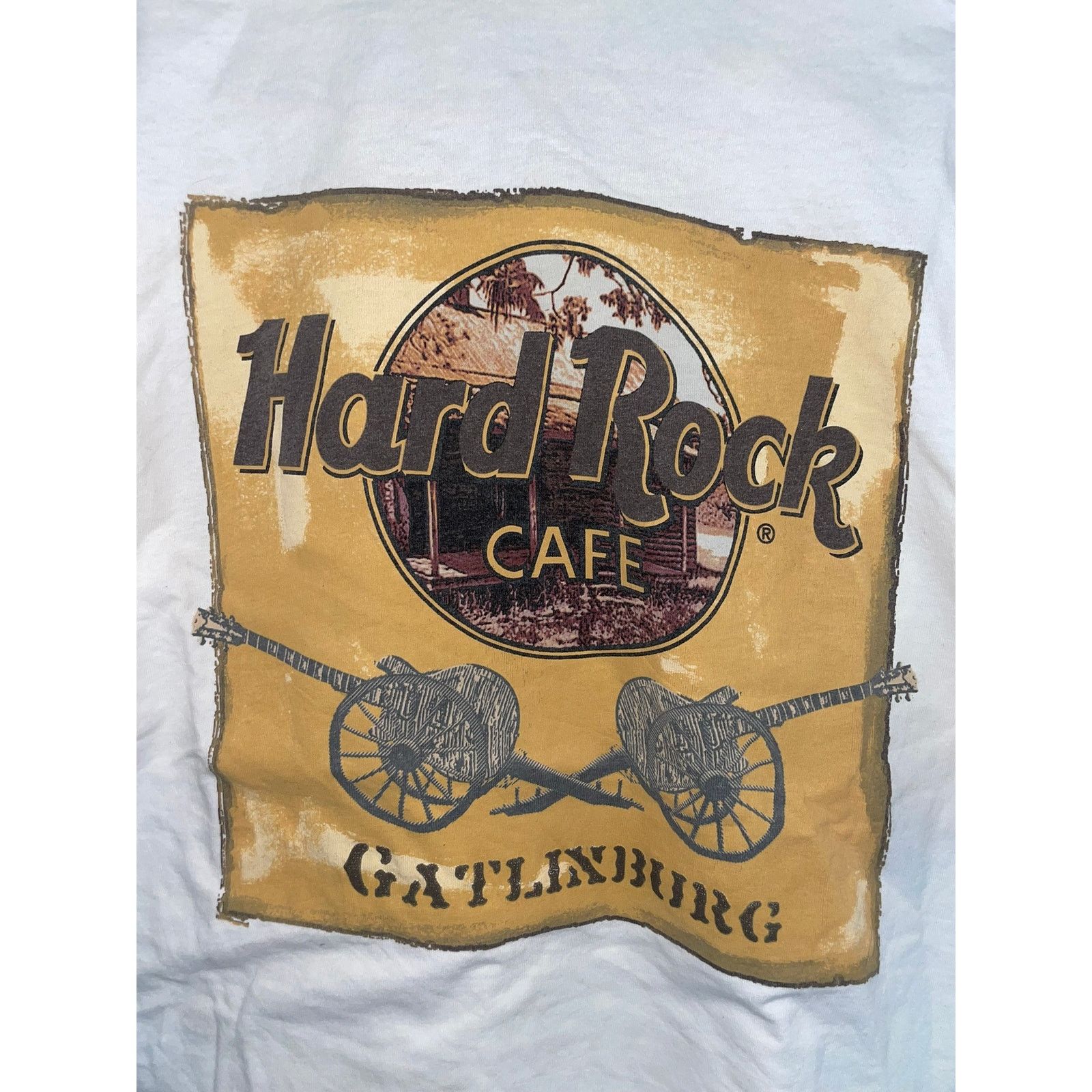 Hard Rock Cafe Y2K Hard Rock Cafe Gatlinburg Cannon Shirt Stained Stain L Size US L / EU 52-54 / 3 - 7 Thumbnail