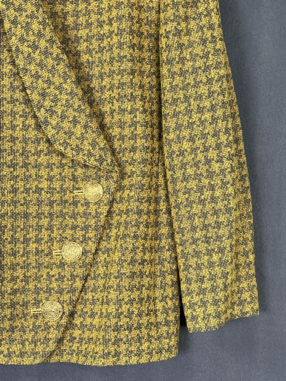Pierre Cardin × Vintage Pierre Cardin Houndstooth Wool Jacket Made in Japan Size S / US 4 / IT 40 - 5 Thumbnail