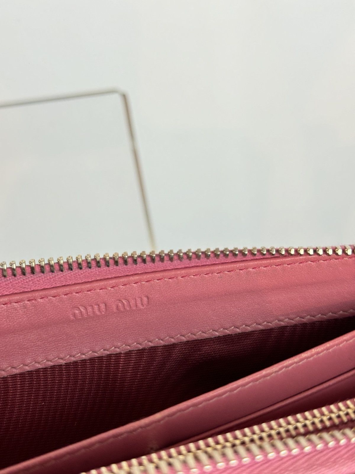 Miu Miu Leather wallet Miu Miu y2k original streetwear luxury Size ONE SIZE - 5 Thumbnail