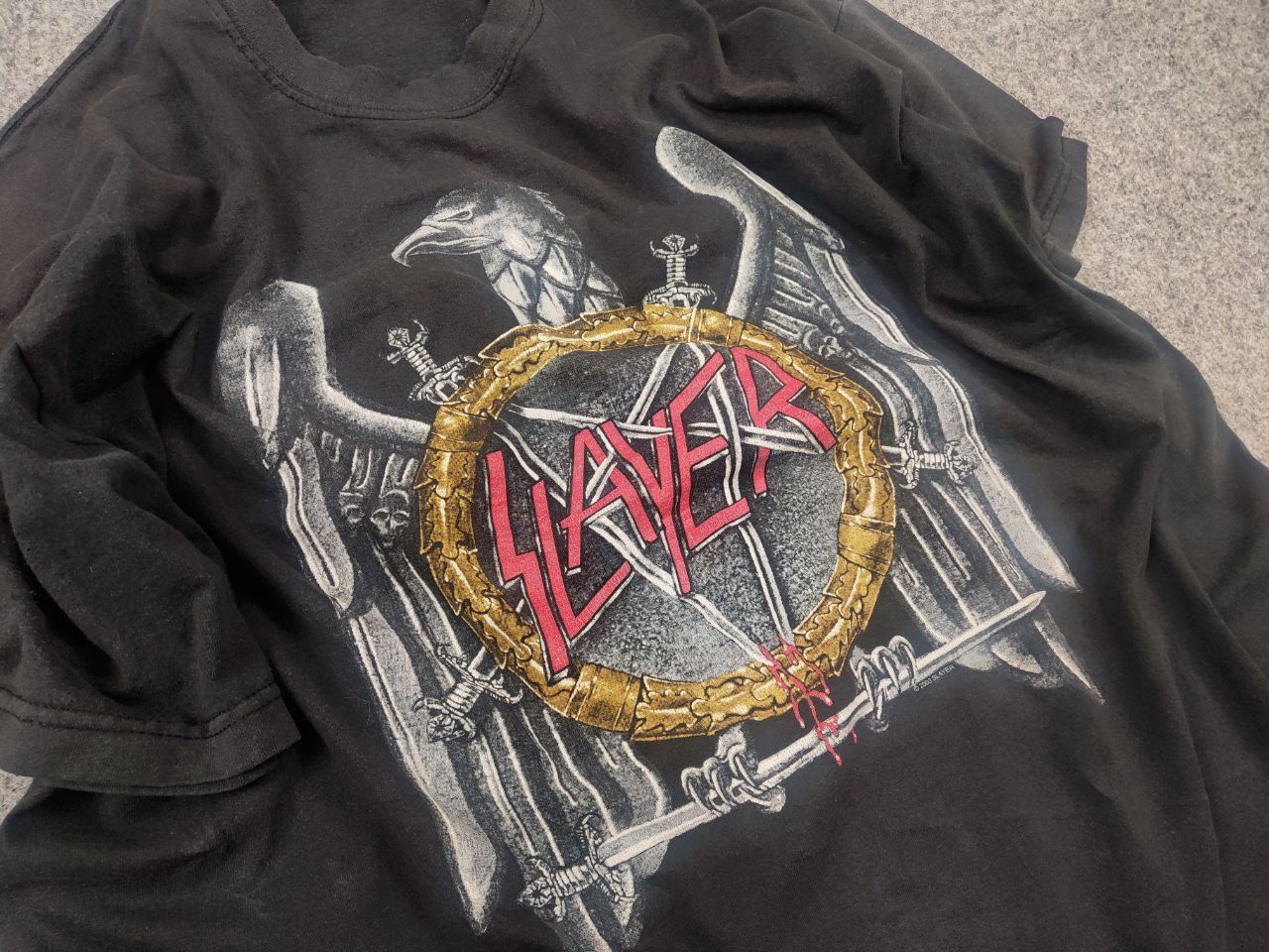 Band Tees Vintage Slayer 2003 Metal Rock Promo Band T-Shirt Y2K Tee Size US L / EU 52-54 / 3 - 6 Thumbnail