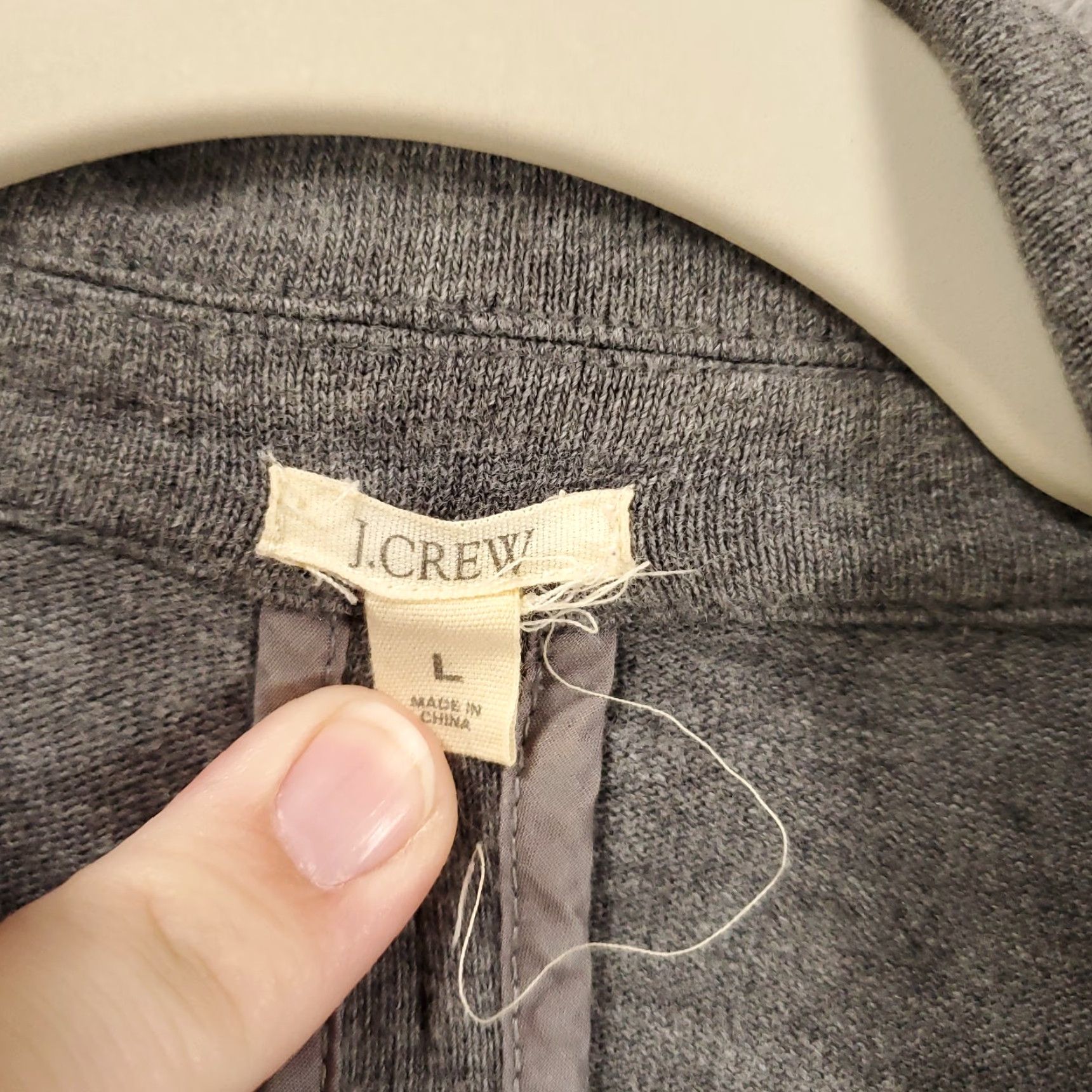J.Crew J.CREW Cardigan Sweater Womens Large Gray Button Up Long Sleeve Preppy Classic Size L / US 10 / IT 46 - 4 Thumbnail