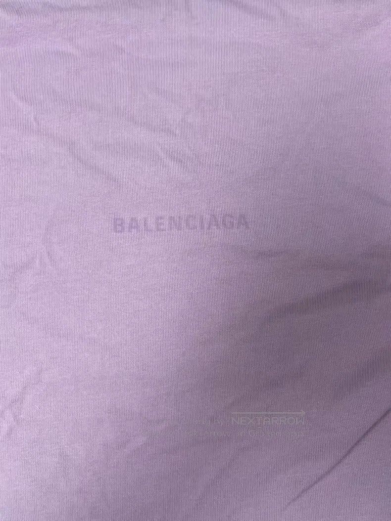 Balenciaga Balenciaga Retro plain weave short sleeve drop shoulder T- Size L / US 10 / IT 46 - 3 Thumbnail