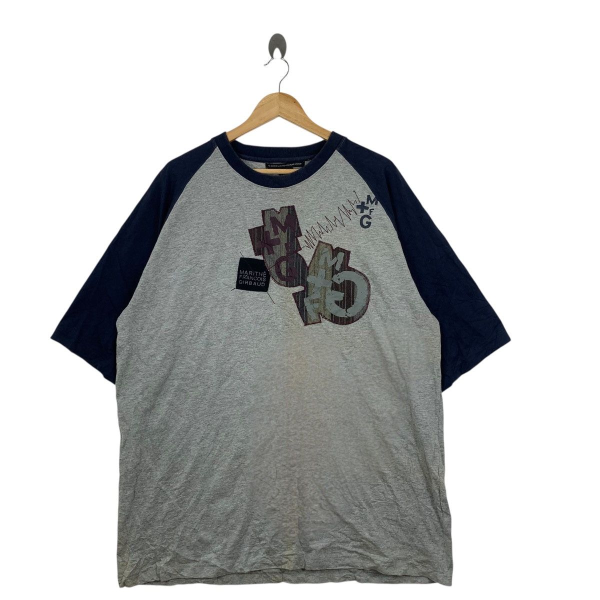 Marithe + Francois Girbaud MARITHE FRANCOIS GIRBAUD Le Jean Tee Shirt Top Embossed Size US XL / EU 56 / 4 - 3 Thumbnail