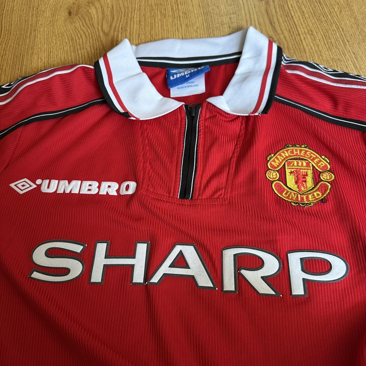 Umbro Vintage Manchester United 1998 1999 Football Home Shirt Size US M / EU 48-50 / 2 - 6 Thumbnail