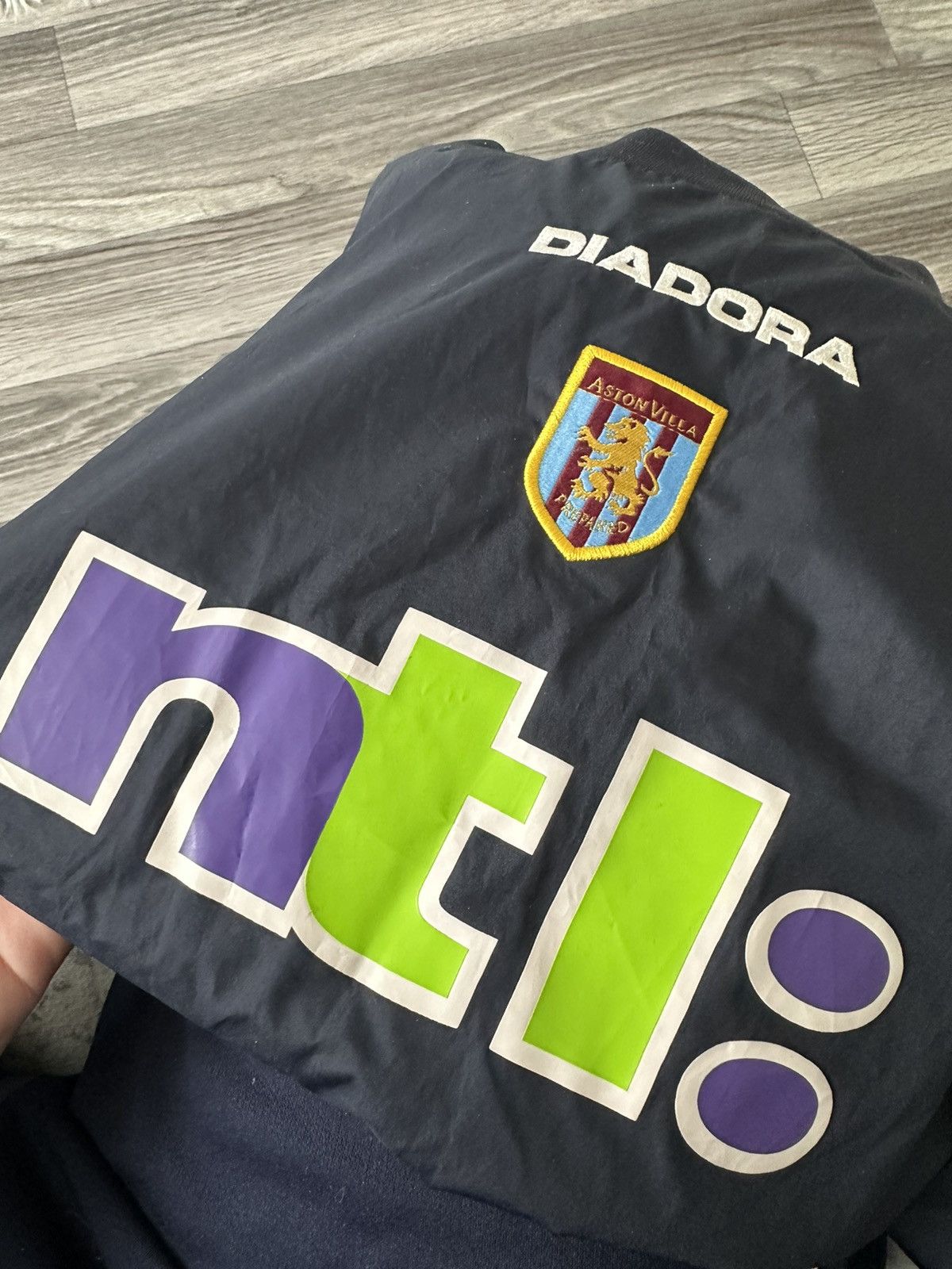 Diadora Diadora Vintage Aston Villa 2000-2002 Navy Blue sweatshirt Size US L / EU 52-54 / 3 - 10 Thumbnail