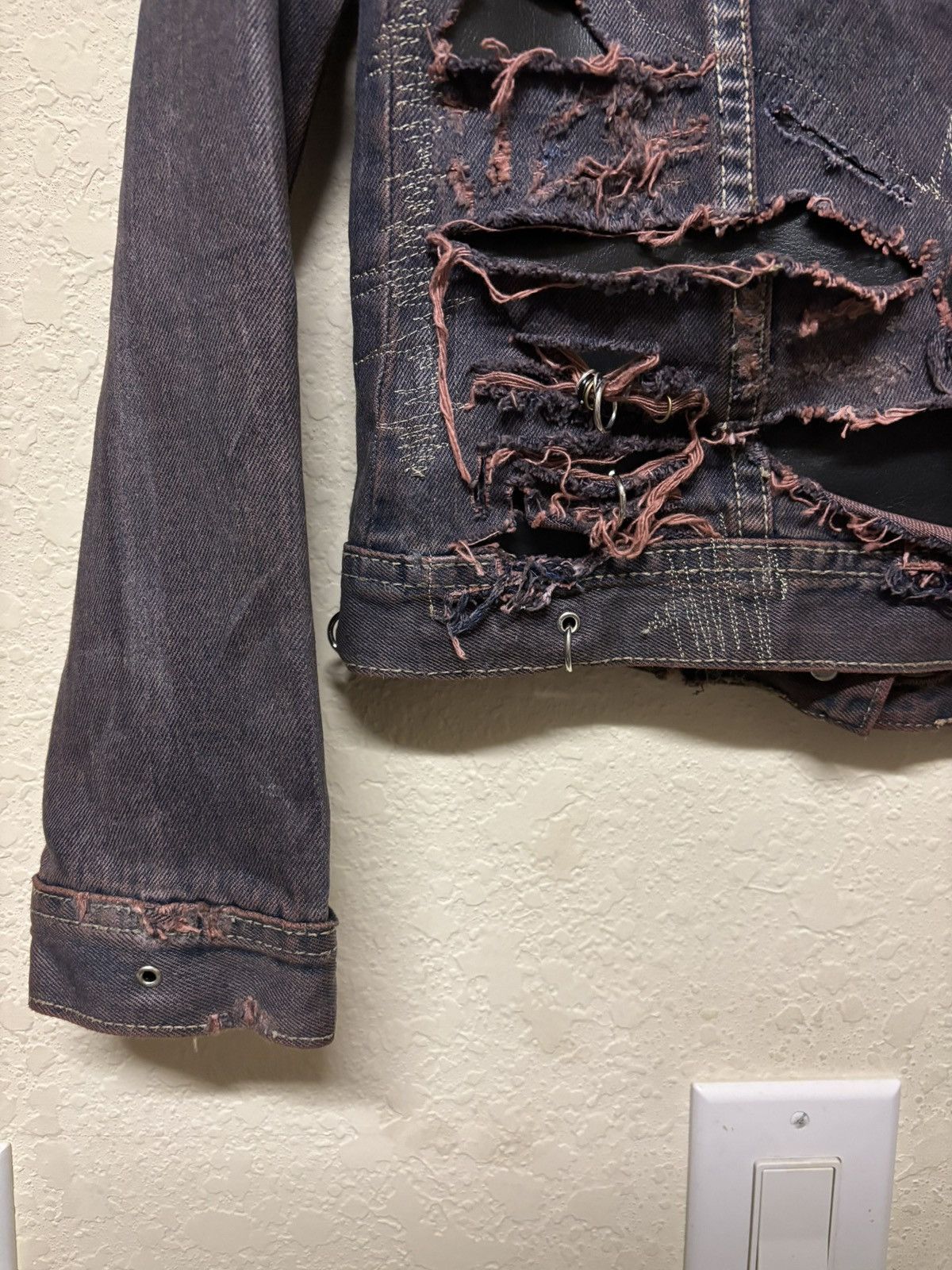 Army Of Me × Vintage Doll Waxed Denim Jacket Size US S / EU 44-46 / 1 - 8 Thumbnail