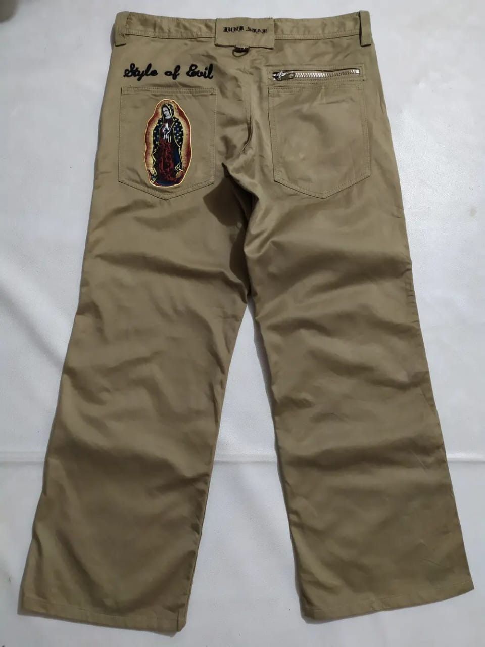 Japanese Brand Embroidery Prayed Marie Junk Star Tokyo Japan Straight Pant Size US 33 - 3 Thumbnail
