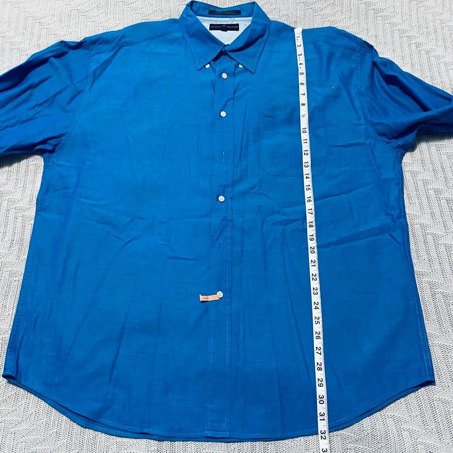 Tommy Hilfiger Tommy Hilfiger solid blue button down Size US XXL / EU 58 / 5 - 7 Thumbnail