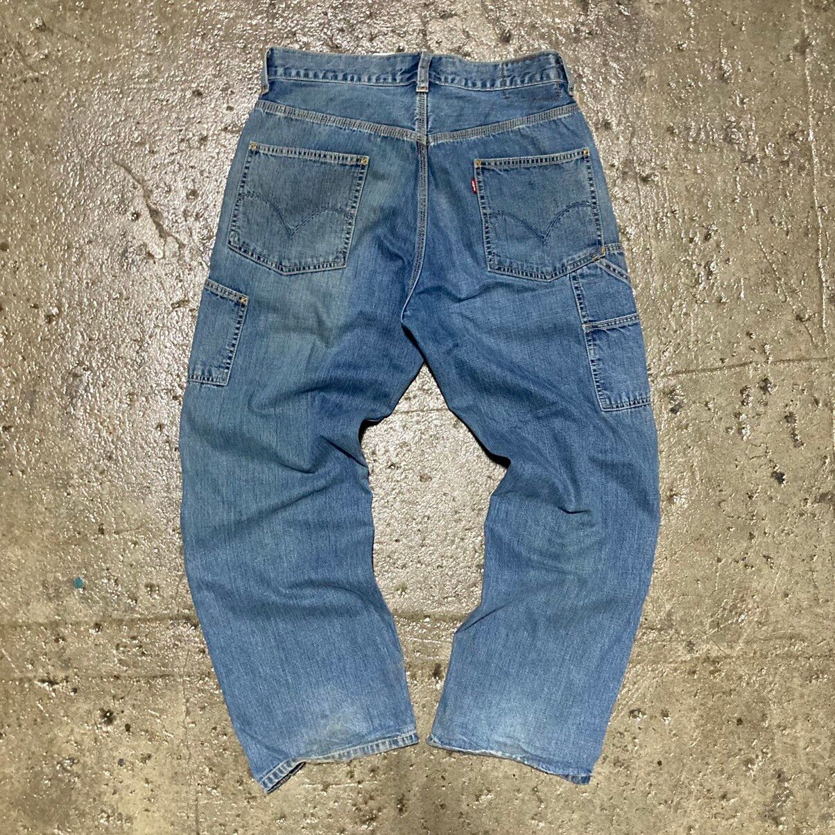 Pre-owned Levis X Vintage Crazy Vintage Y2k Levi's Carpenter Jeans Baggy Skater Unique In Blue