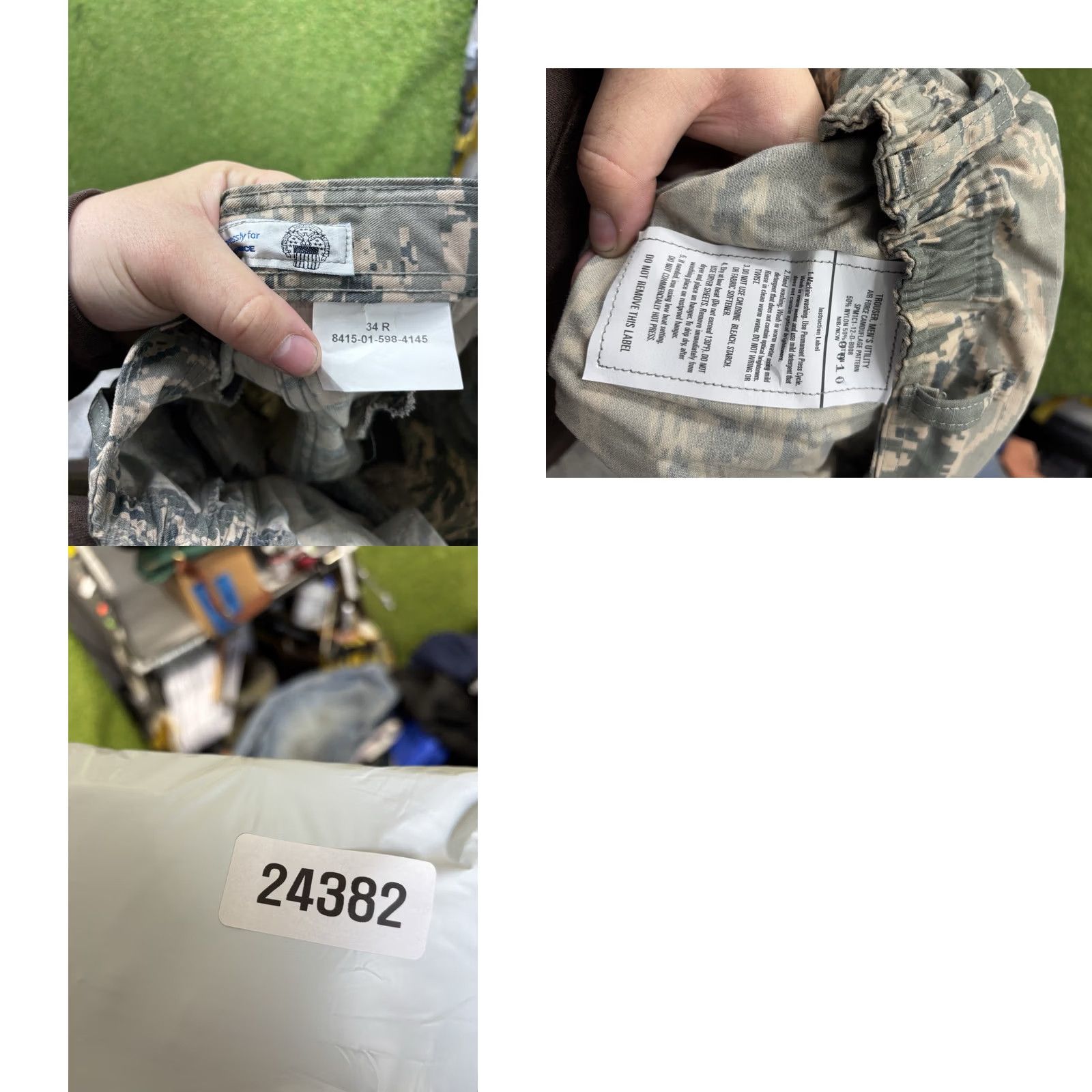 Propper PROPPER US Army Camouflage Cargo Pants Mens 34 Cargo Pocket Cotton Nylon Canvas Multicolor 3D Army 90s Y2K Size US 34 / EU 50 - 8 Thumbnail