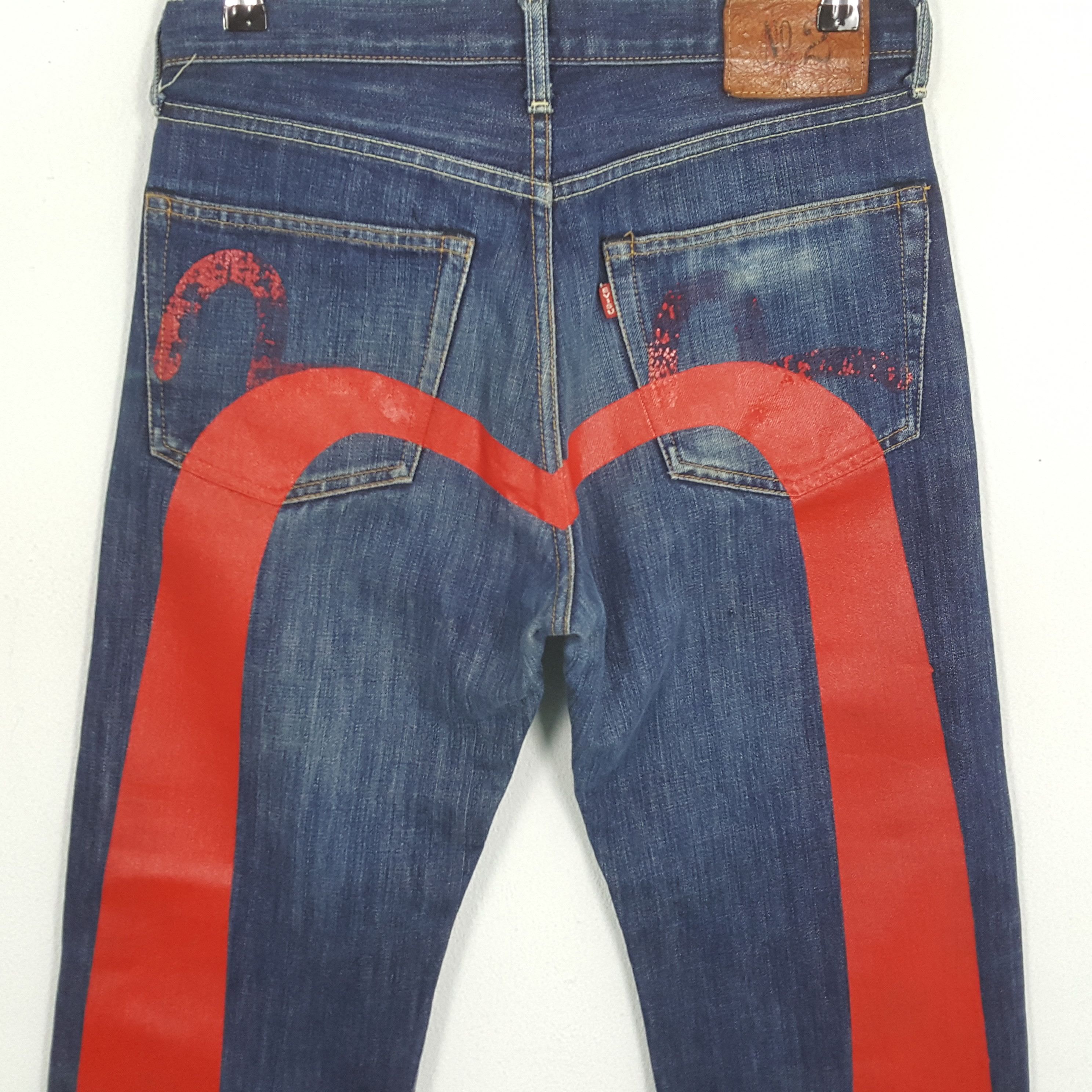 Evisu EVISU Japanese Brand Streetwear Custom Daicock Jeans Size US 31 - 2 Thumbnail