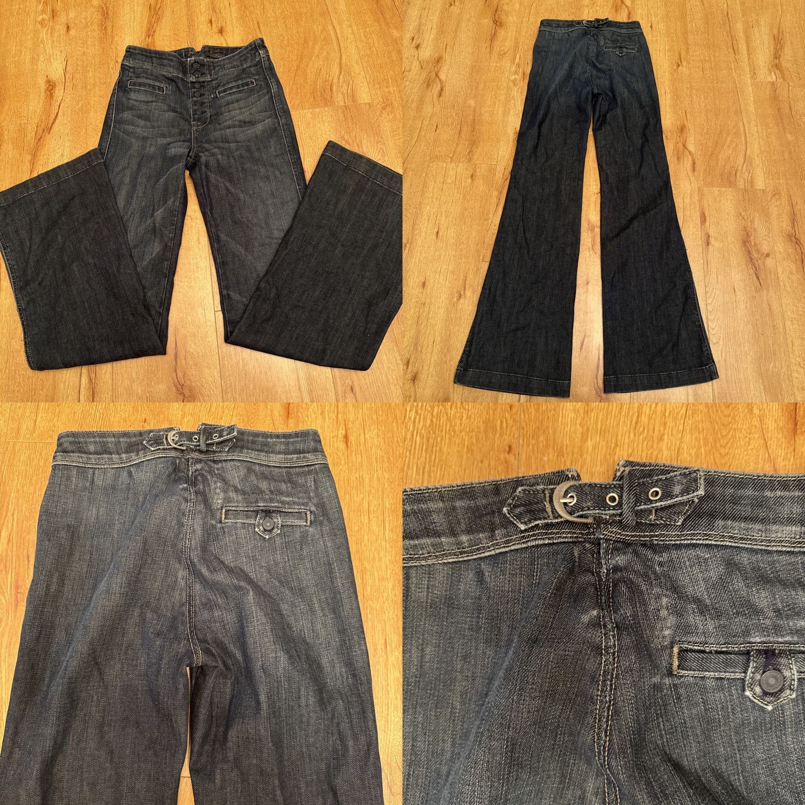 7 For All Mankind 7 For All Mankind Jeans Womens 26 Medium Wash Button Fly Flare Leg Denim Blue Regular 5-Pocket Design Womens Jeans Size 26" / US 2 / IT 38 - 8 Thumbnail