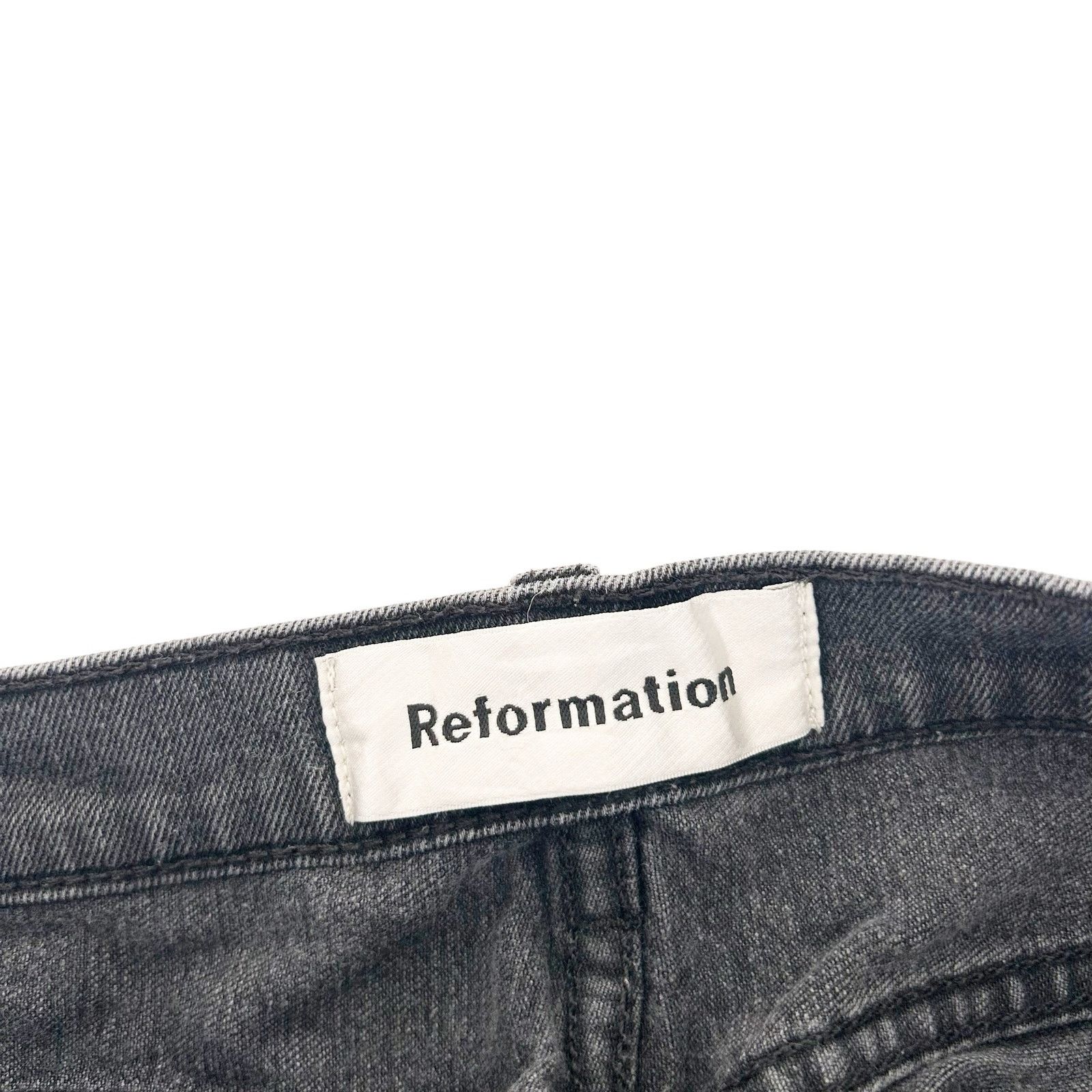 Other Reformation Black Serena High Skinny Buttony Fly Jeans Sz 27 Size 27" / US 4 / IT 40 - 2 Thumbnail