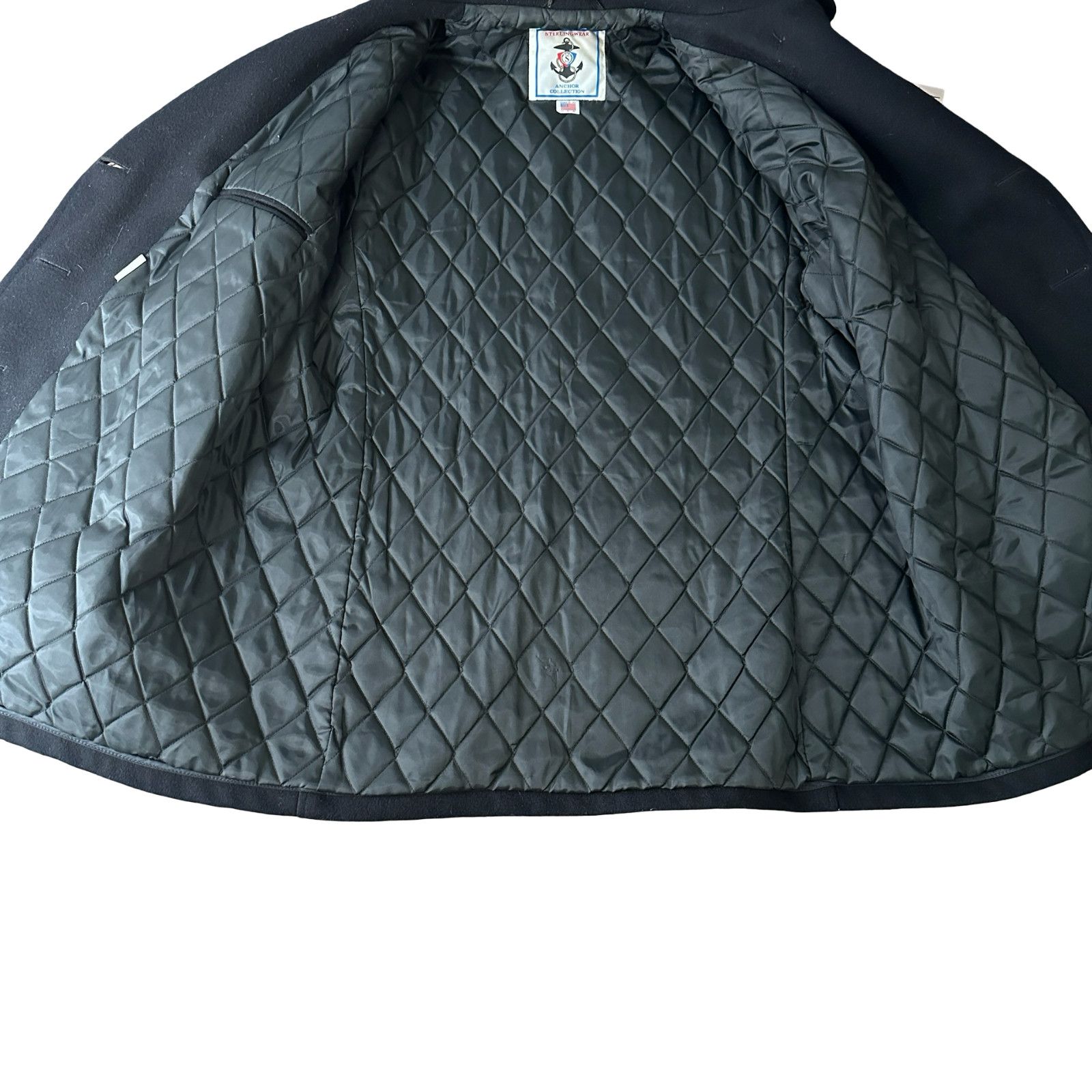 Sterlingwear Sterlingwear Peacoat Men’s 44R Navy Blue Wool Quilted Lined Size US L / EU 52-54 / 3 - 5 Thumbnail