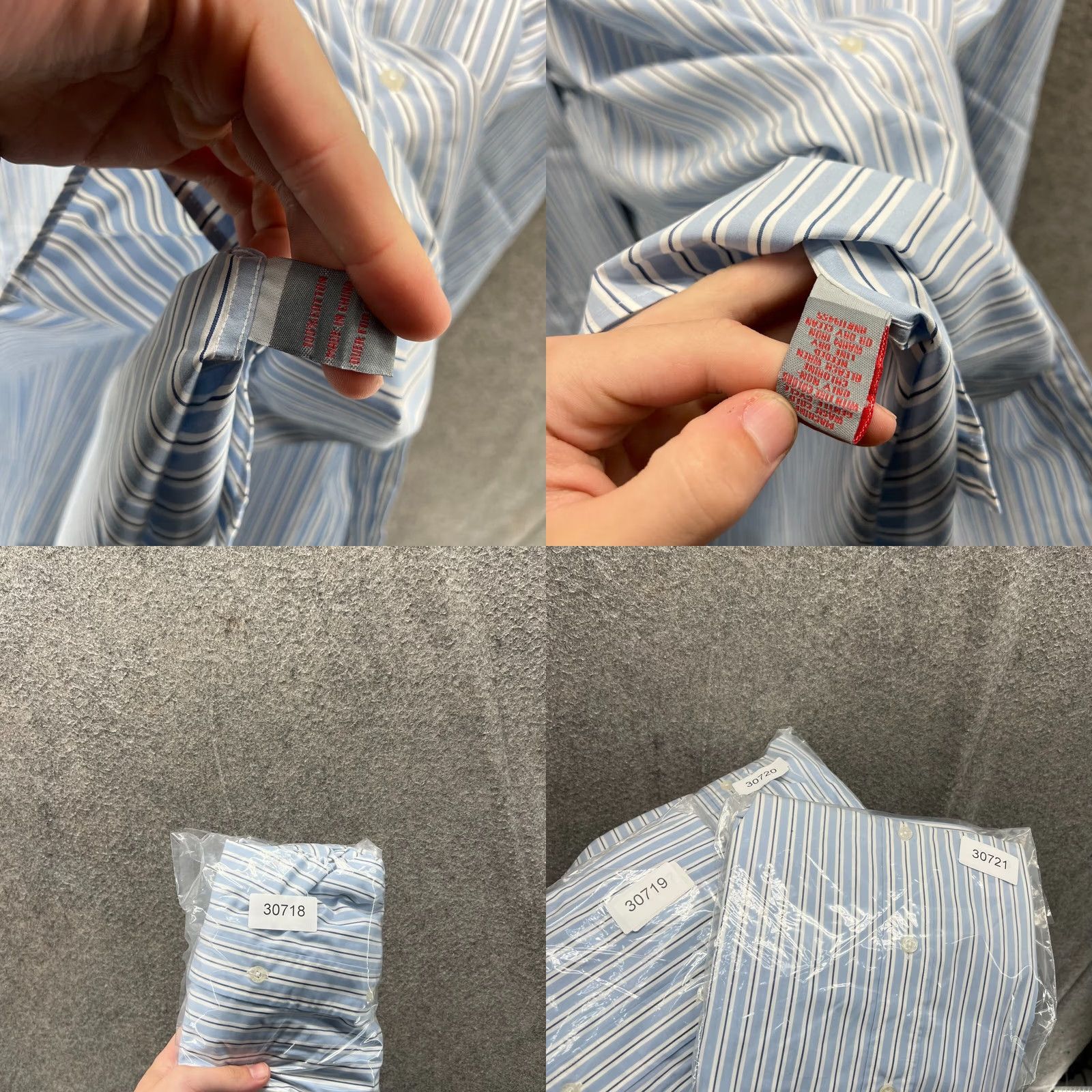 Vintage Pennington & Bailes Shirt Mens XL Blue Striped Button-Up Preppy Oxford Long Sleeve Size US XL / EU 56 / 4 - 9 Thumbnail