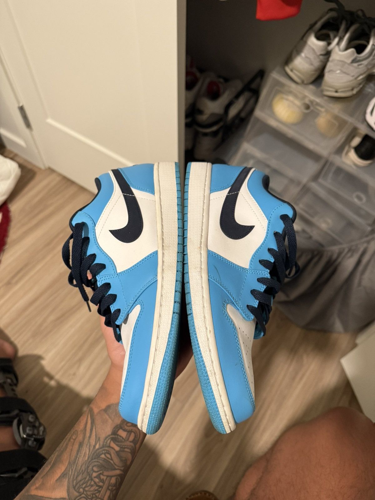 Nike Air Jordan 1 Low ‘UNC’ Size US 10.5 / EU 43-44 - 3 Thumbnail