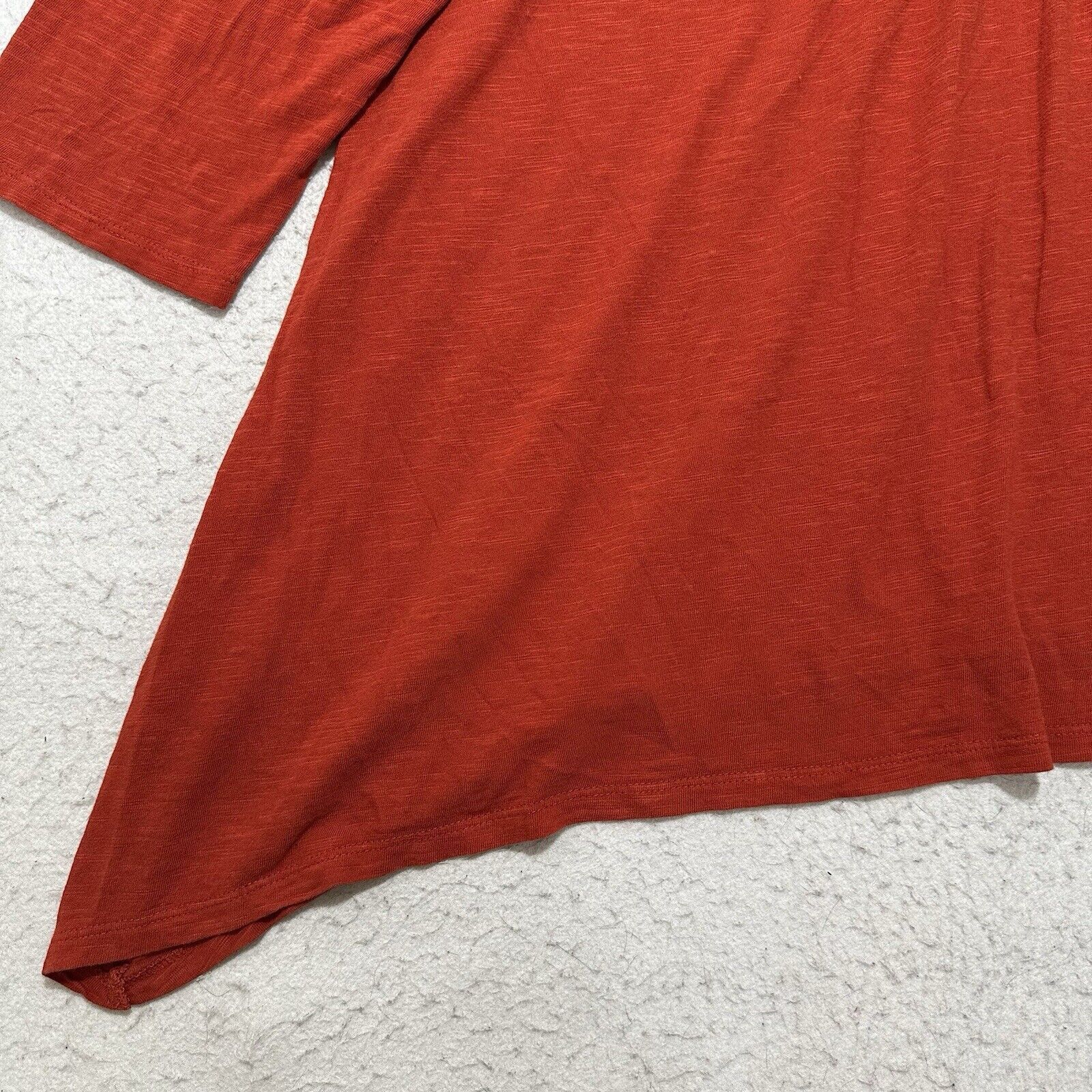 Chicos Chico's 3 XL Burnt Orange 3/4 Sleeve Lace Boho Blouse Size XL / US 12-14 / IT 48-50 - 7 Thumbnail