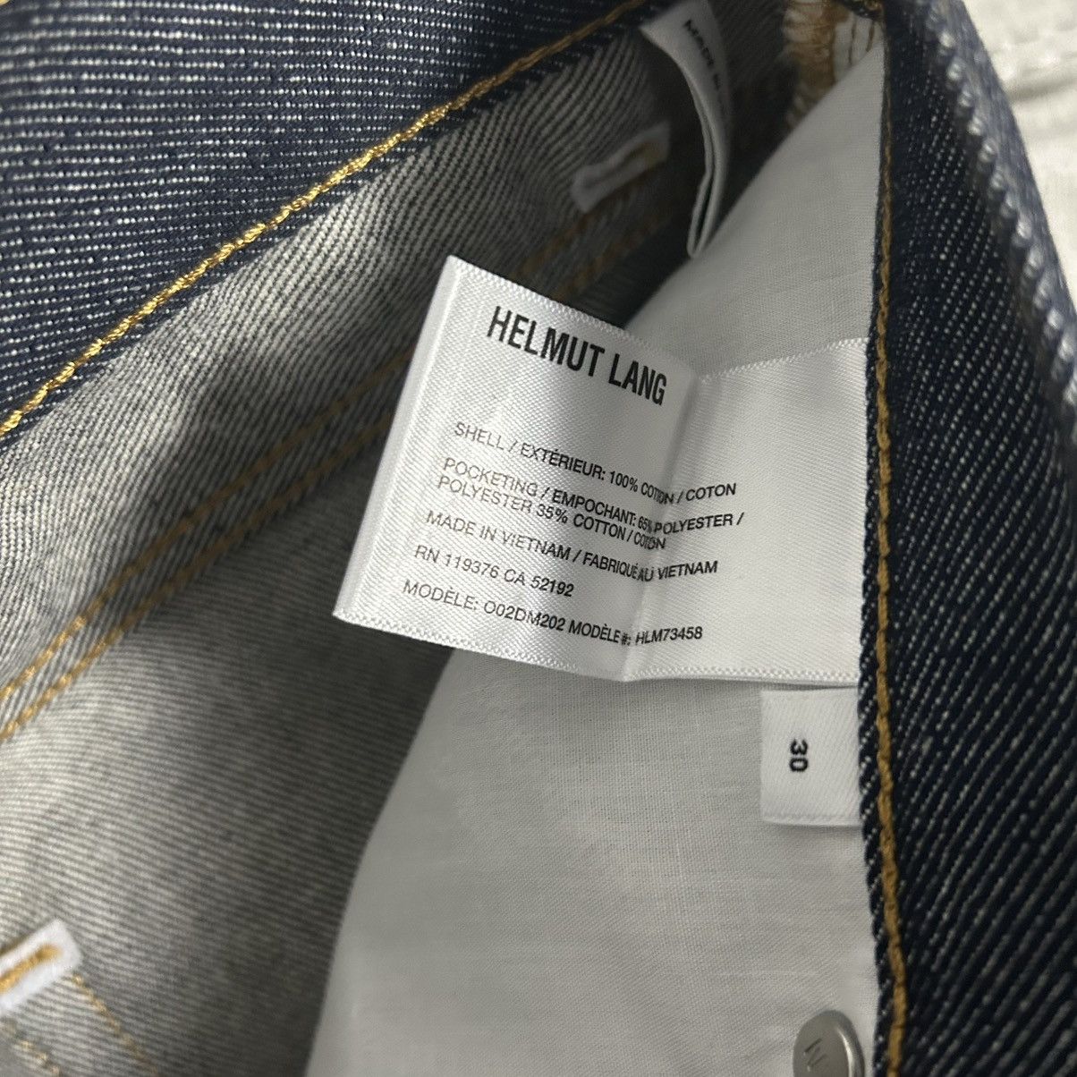 Helmut Lang New Helmut Lang Raw Indigo Slim Straight Jeans Size 30 Size US 30 / EU 46 - 5 Thumbnail