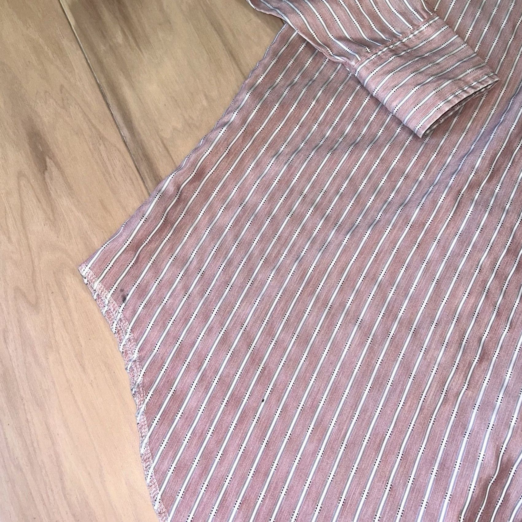 Wrangler VINTAGE Wrangler Brushpopper Pearl Snap Striped Shirt Long Sleeve Mens 15.5-33 Light Pink Cotton Western Button-Up Casual Workwear 80s 90s Mens Size US M / EU 48-50 / 2 - 6 Thumbnail