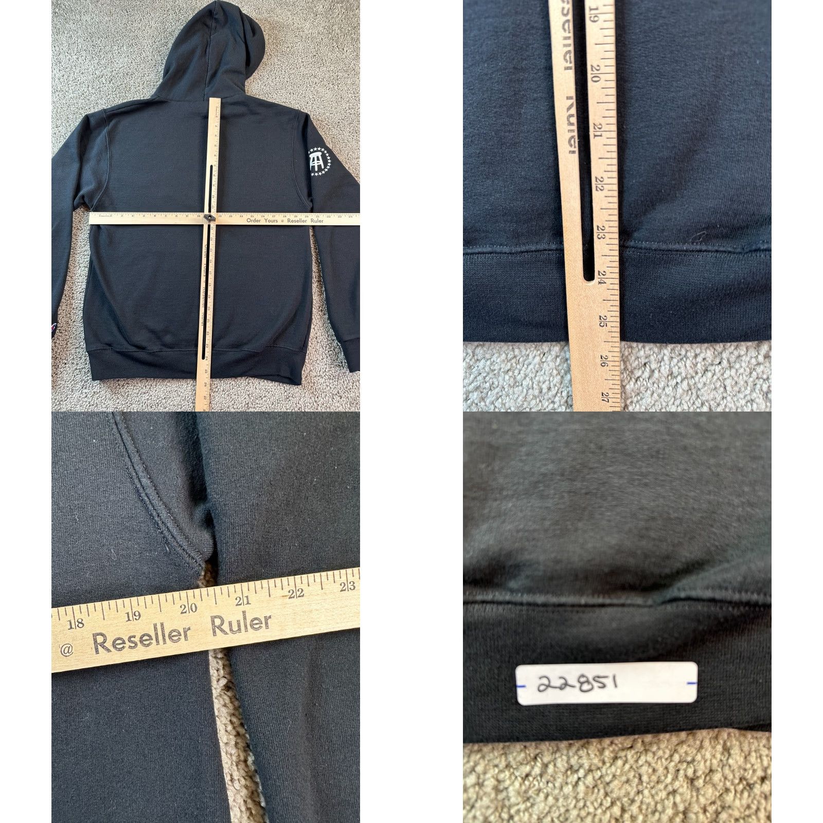 Champion Barstool Sports Champion Hoodie Mens Medium Black Blue Jet Skis Sweatshirt Logo Pullover Hooded Pockets Crew Neck Size US M / EU 48-50 / 2 - 8 Thumbnail