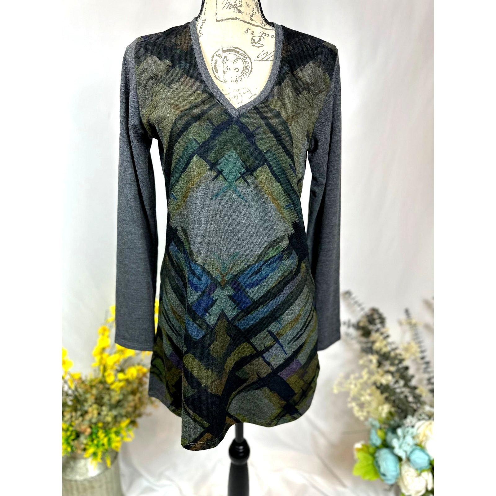 Other Vintage Go Couture Abstract Sweater Boho Lightweight XL Size XL / US 12-14 / IT 48-50 - 4 Thumbnail