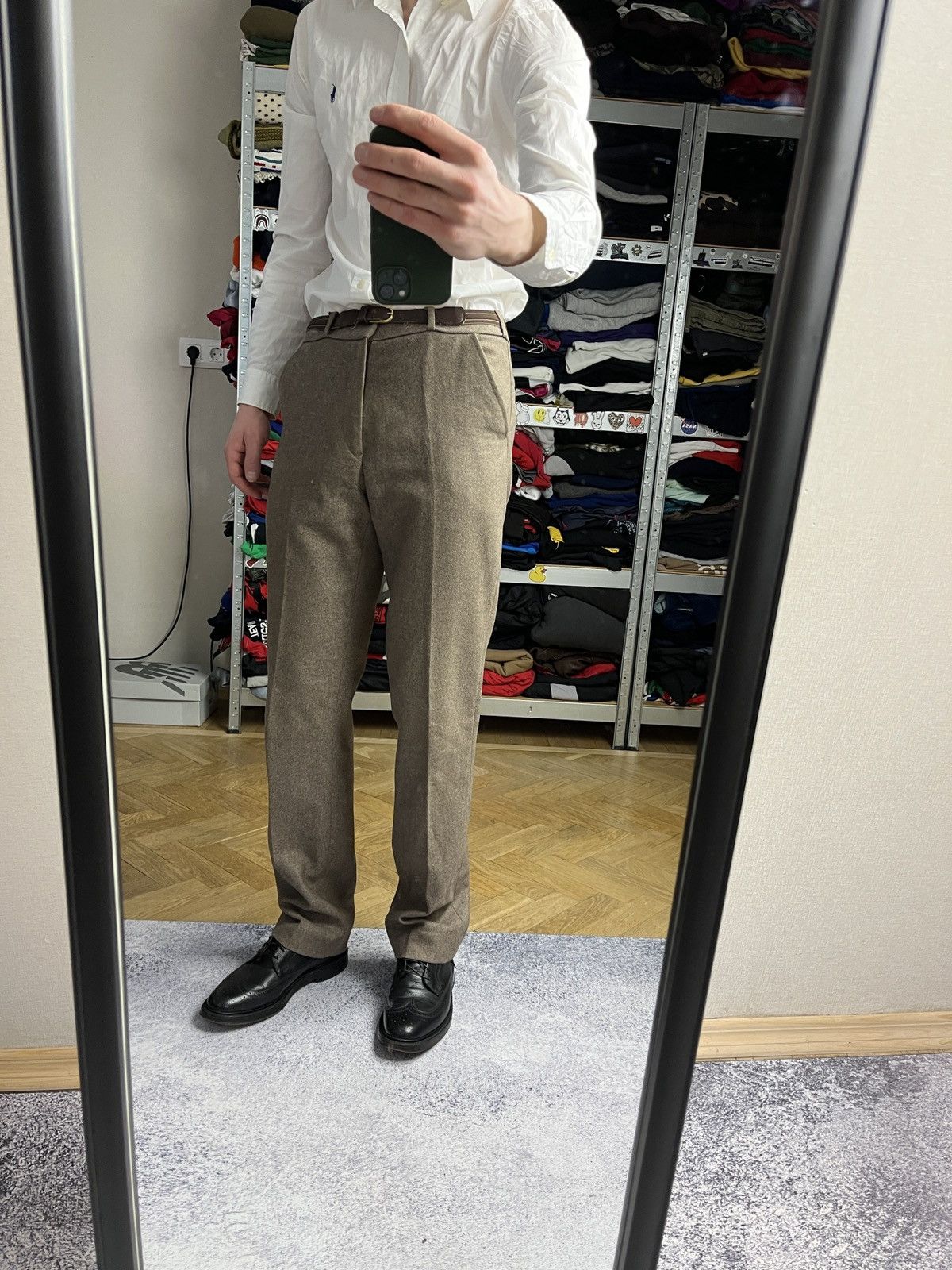 Vintage Vintage 90’s Made In UK Classic Wool Old Money Style Pants Size US 30 / EU 46 - 3 Thumbnail