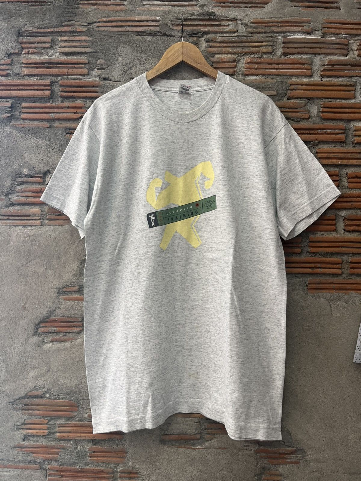 USA Olympics Vintage 1996’s Oympian Training John Hancock Tshirt Size US XL / EU 56 / 4 - 2 Thumbnail