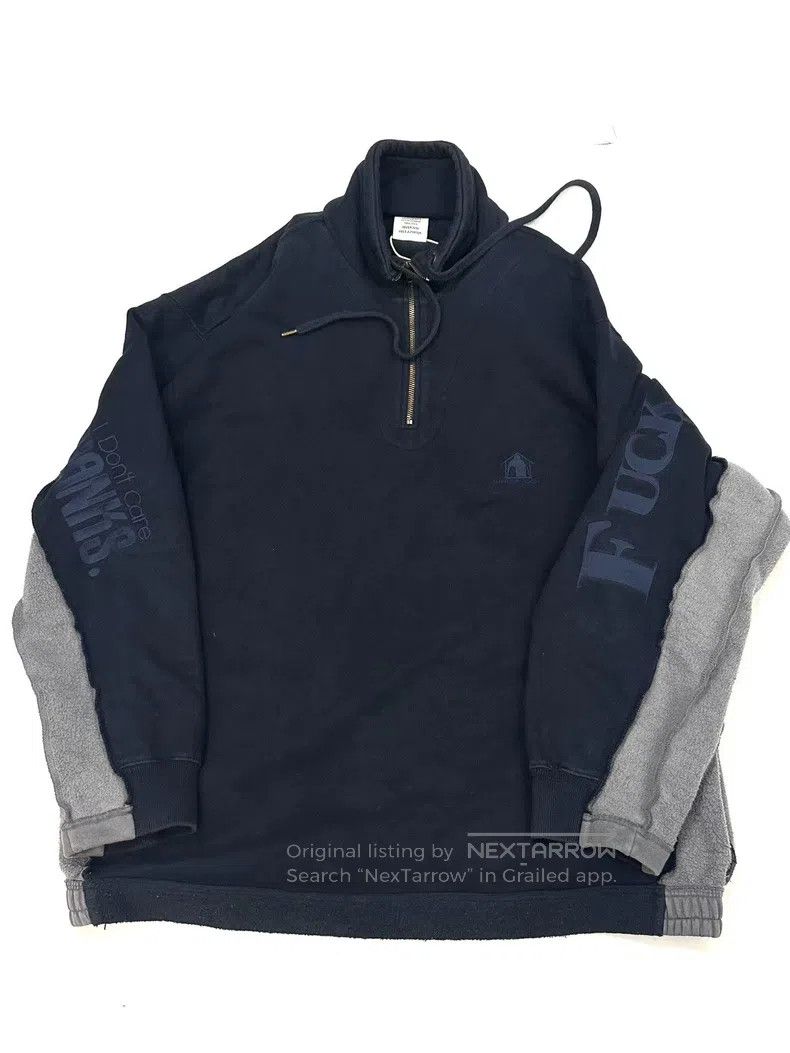 Vetements Patchwork Half-Zip Hoodie