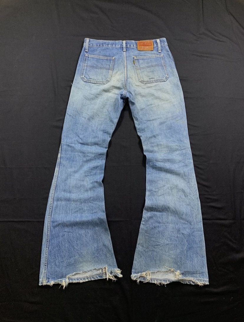 Big John Big Jhon Japanese Distressed super flare denim pants Size US 31 - 2 Thumbnail