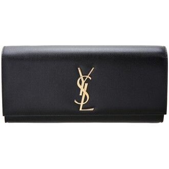 Saint Laurent Paris o1s1wg110125 326079 Size: OS / Kate Leather Clutch in Black Size ONE SIZE - 2 Thumbnail
