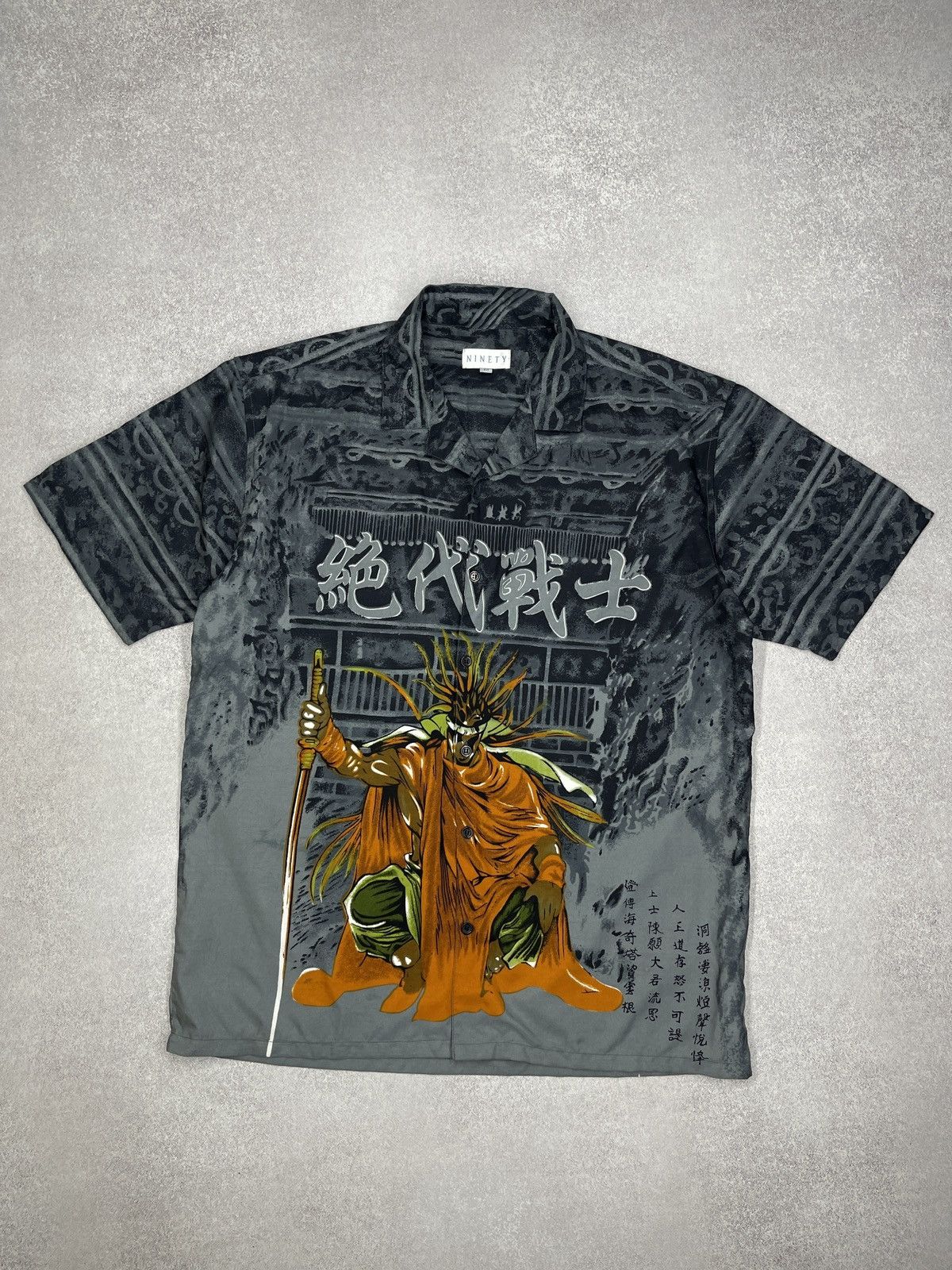 Other Vintage Ninety Anime Print Shirt Japanese Style Samurai Y2K Size US M / EU 48-50 / 2 - 2 Thumbnail