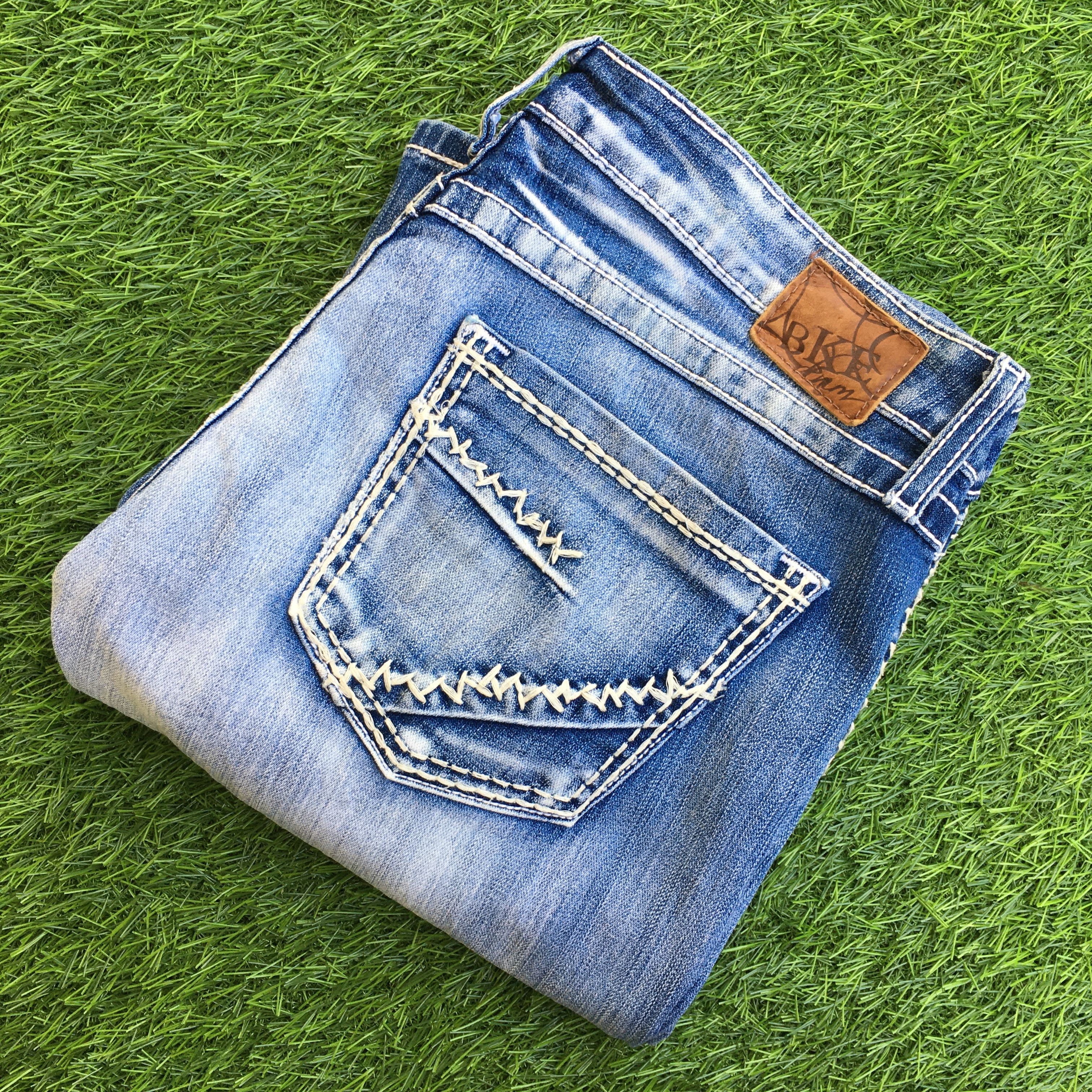 Designer × Jean BKE Denim Low Rise Bootcut Jeans D-1092 Size US 33 - 8 Thumbnail