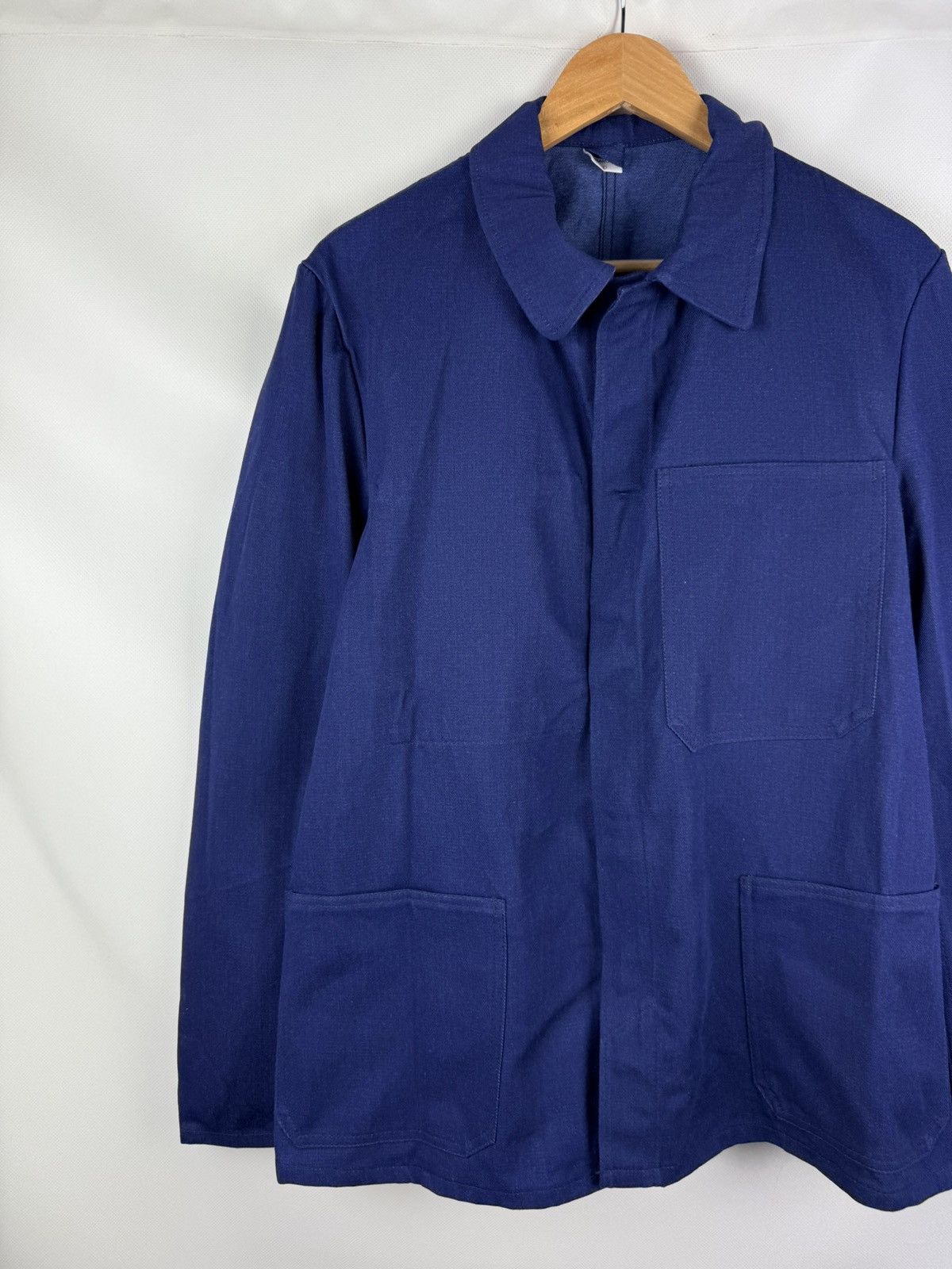 Le Laboureur Vintage French / German Sanforize Work Jacket Chore Coat Size US M / EU 48-50 / 2 - 2 Thumbnail