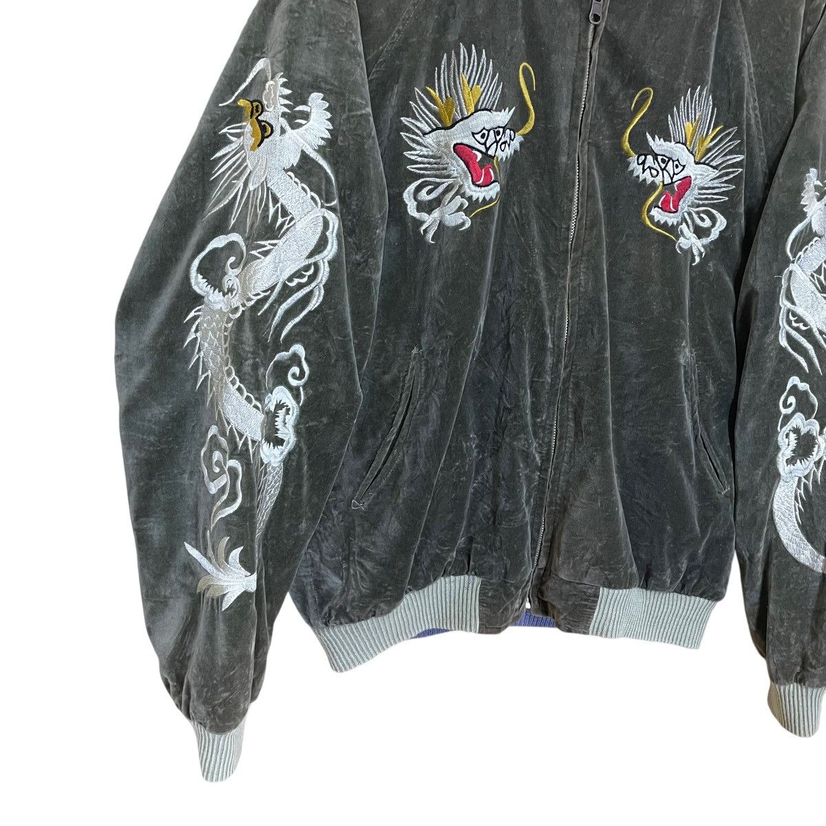 Japanese Brand × Vintage Vintage Sukajan Tiger Reversible Jacket Japanese Size US M / EU 48-50 / 2 - 4 Thumbnail