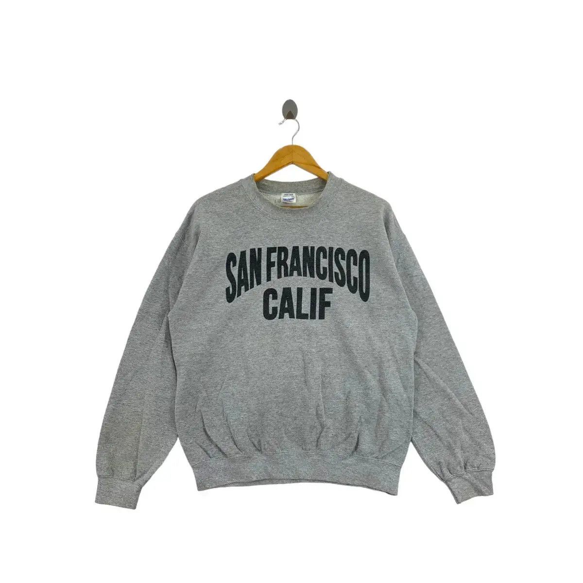 Vintage Vintage SAN FRANCISCO CALIF Print Gildan Grey Sweatshirt Size US M / EU 48-50 / 2 - 1 Thumbnail