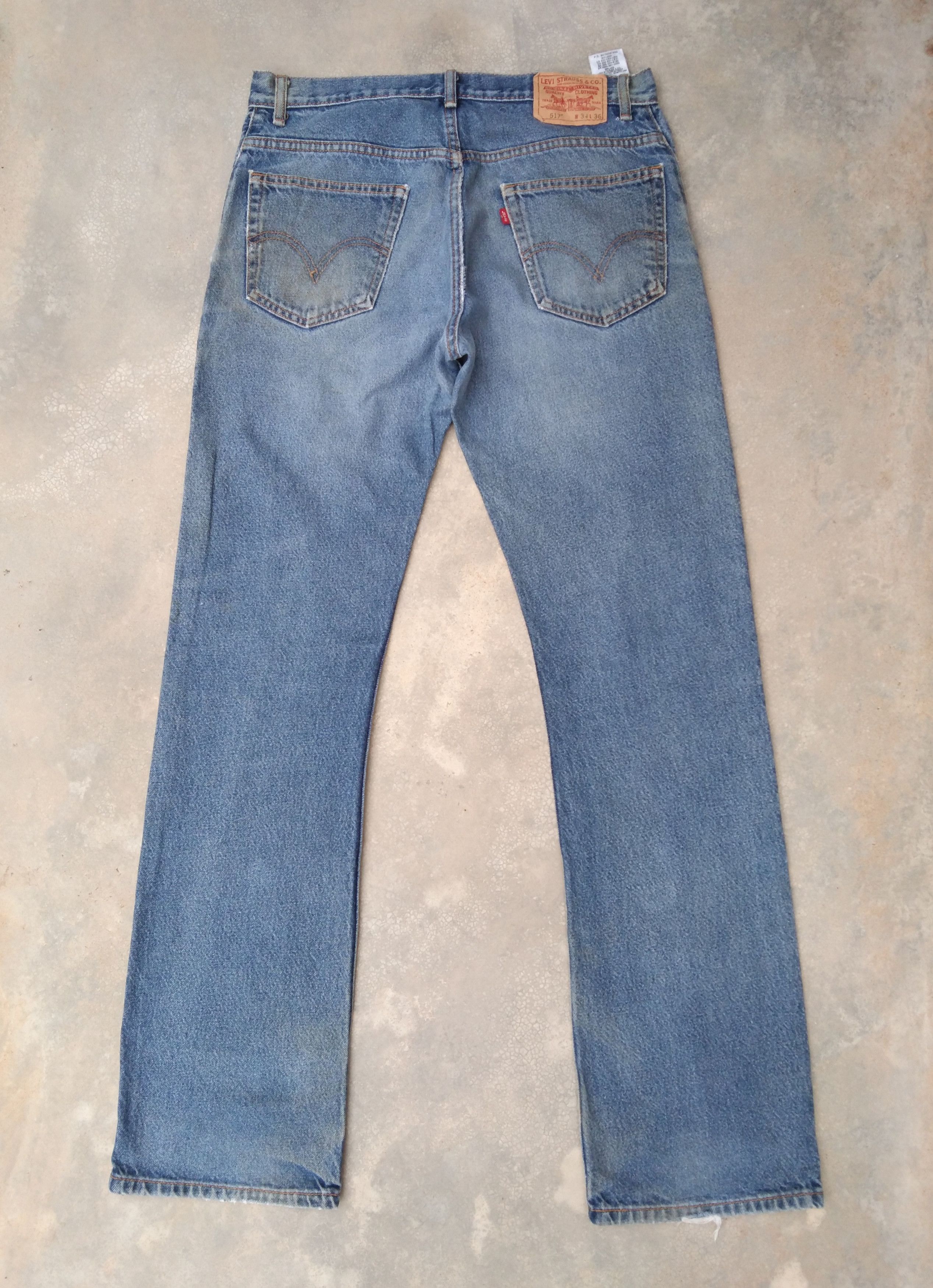 Jean × Levi's × Vintage Vintage Levis 517 Boot Cut Distressed Jeans 34x36 Size US 34 / EU 50 - 2 Thumbnail