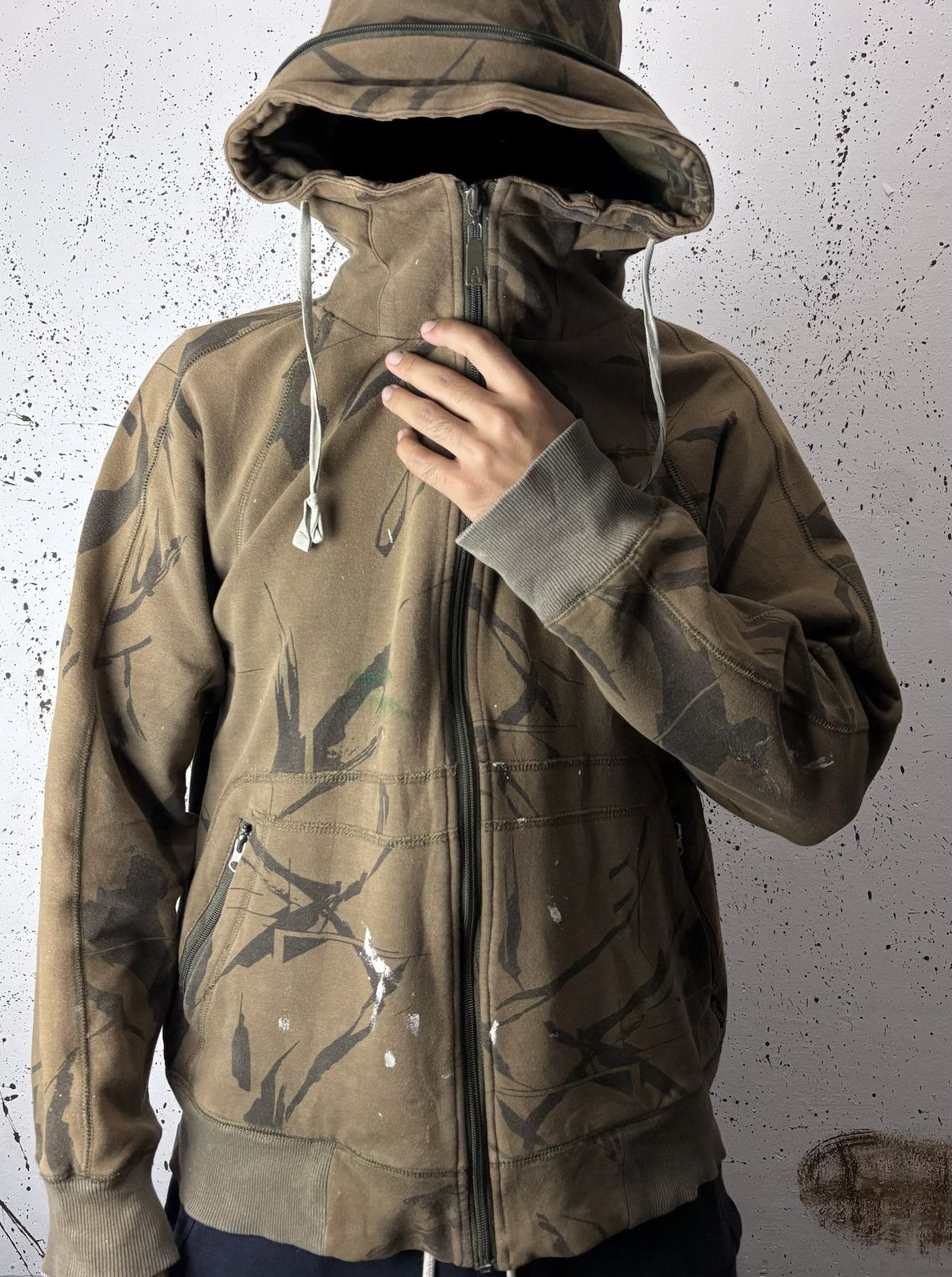 ADDICT Addict Clothing Military Camouflage Khaki Green Keep Hoodie Size US L / EU 52-54 / 3 - 1 Thumbnail