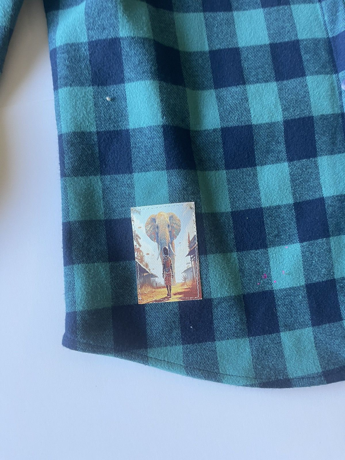 Nomad Graceful Faith Fashions Statement Plaid Green Nomad Shirt Size US L / EU 52-54 / 3 - 5 Thumbnail