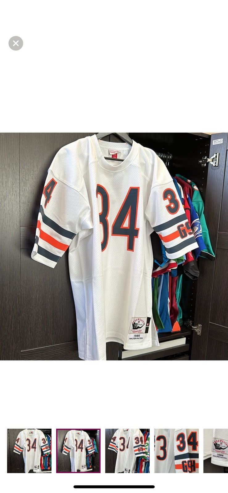 Mitchell & Ness Chicago Bears Away Vintage Walter Peyton Jersey Size US L / EU 52-54 / 3 - 4 Thumbnail