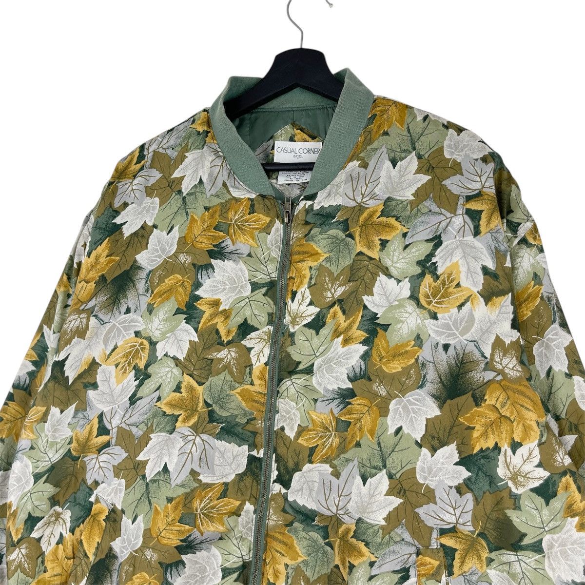 Vintage 90’s Casual Corner All Over Print Silk Bomber Size US XL / EU 56 / 4 - 3 Thumbnail