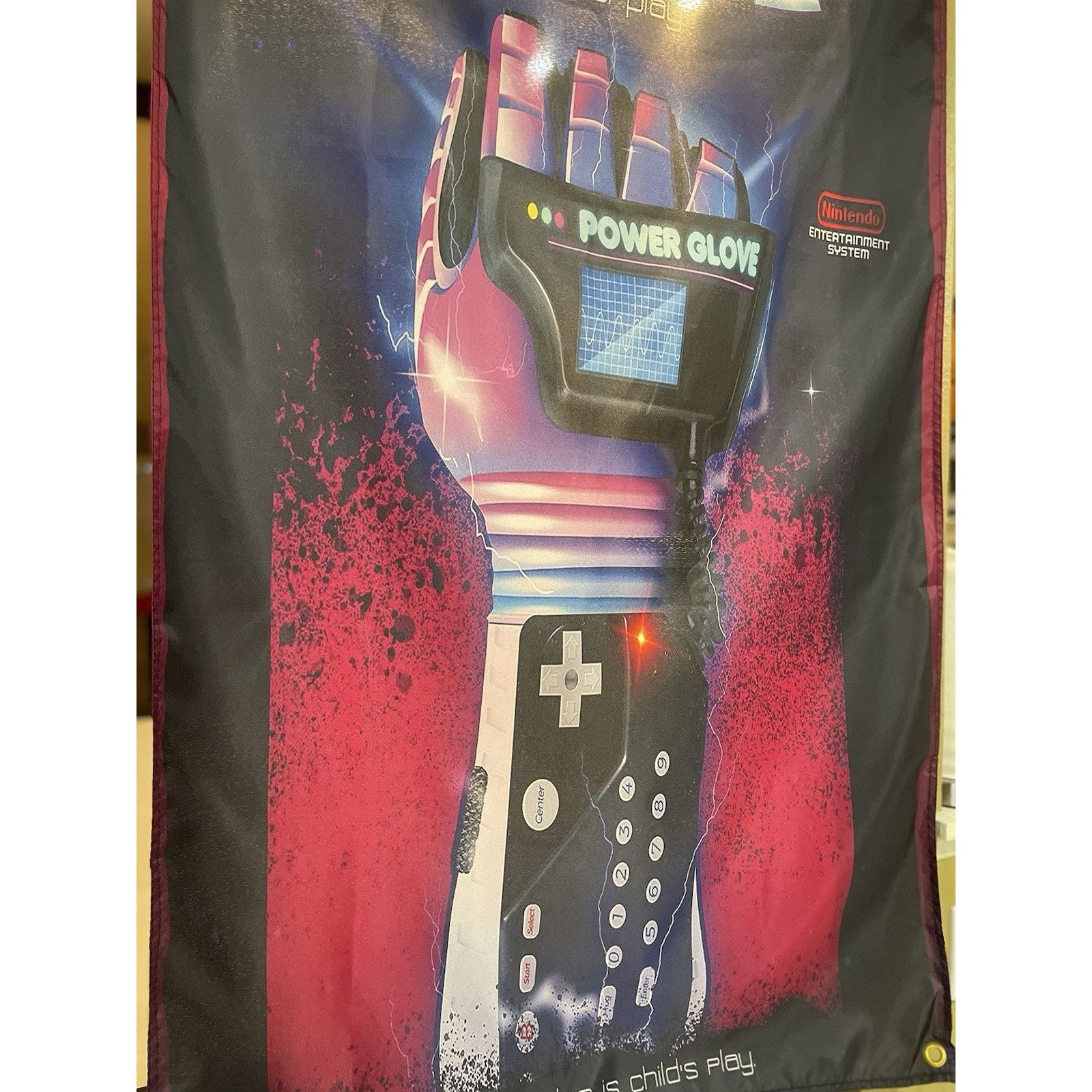 Nintendo Nintendo NES POWER GLOVE 5' Flag Poster Banner 1989 Size ONE SIZE - 3 Thumbnail
